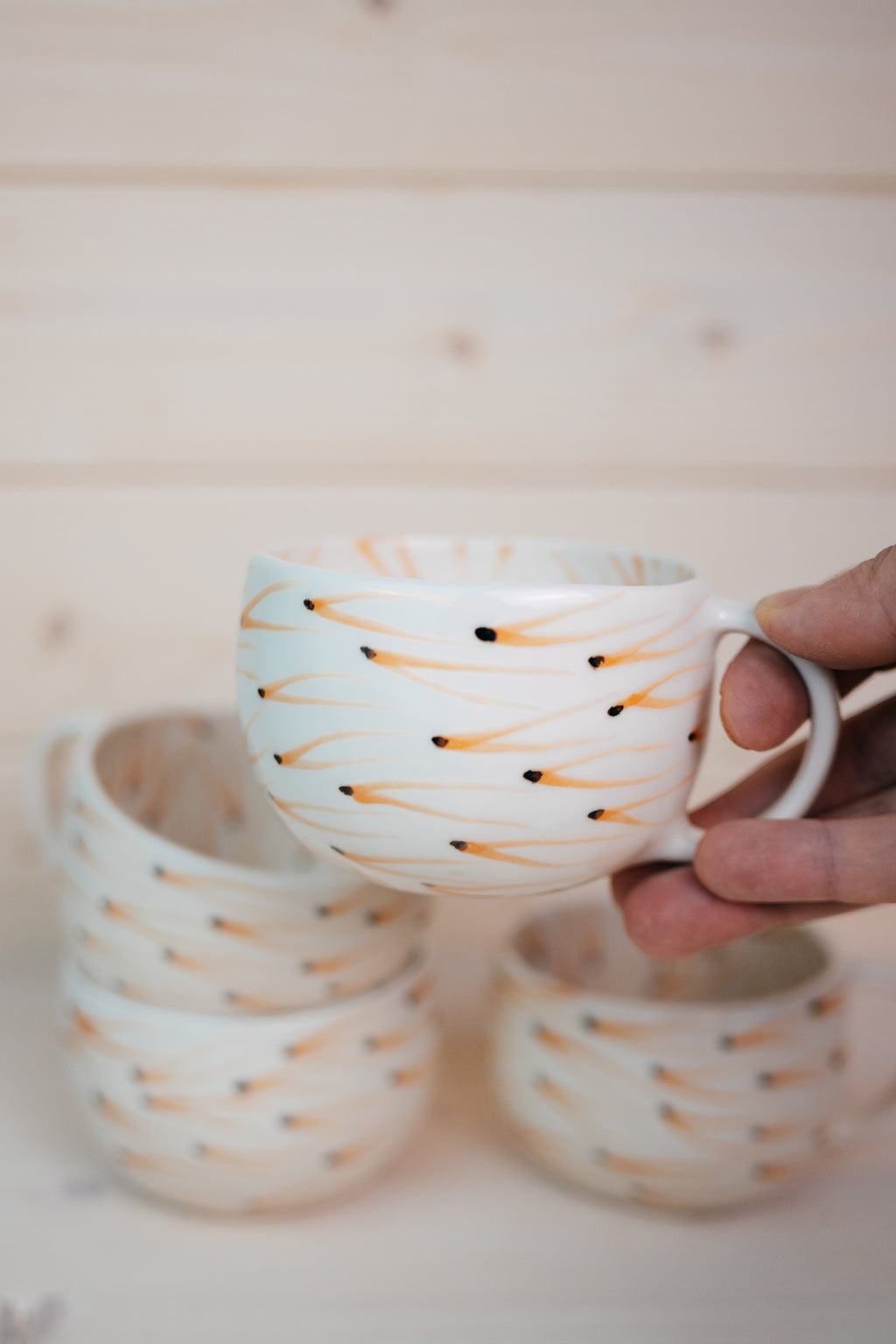 Pine Needles | Porcelain cup
