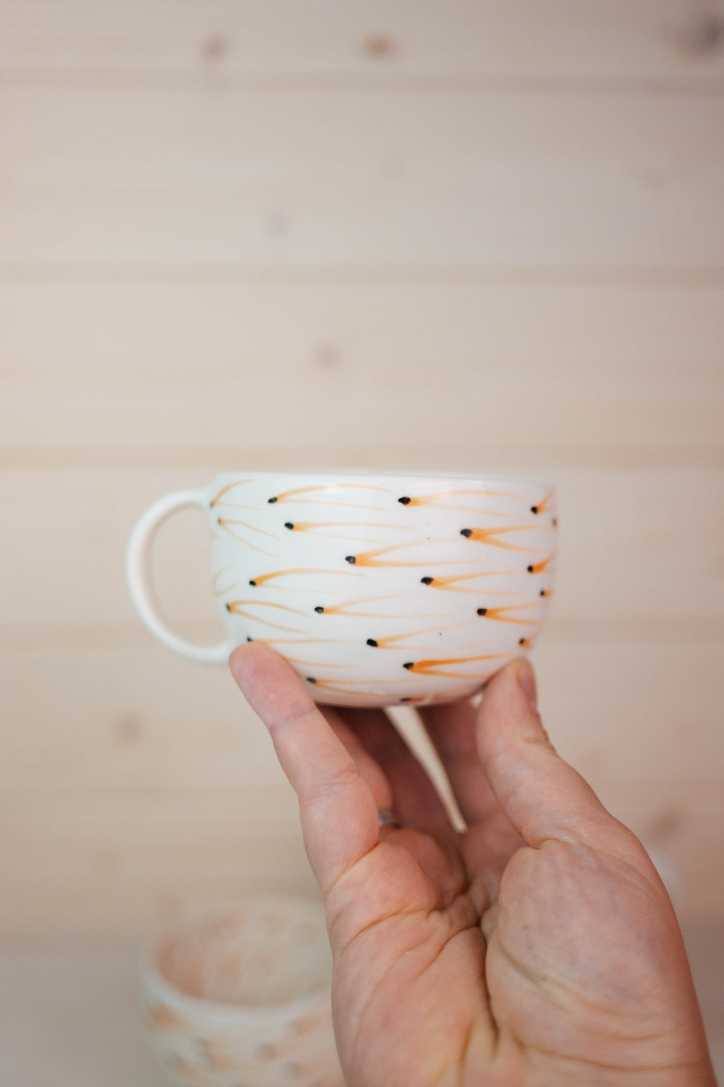 Pine Needles | Porcelain cup