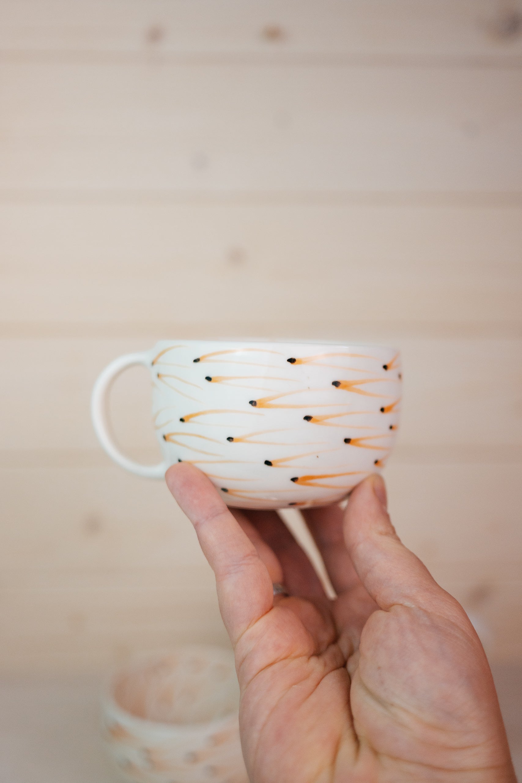 Pine Needles | Porcelain cup
