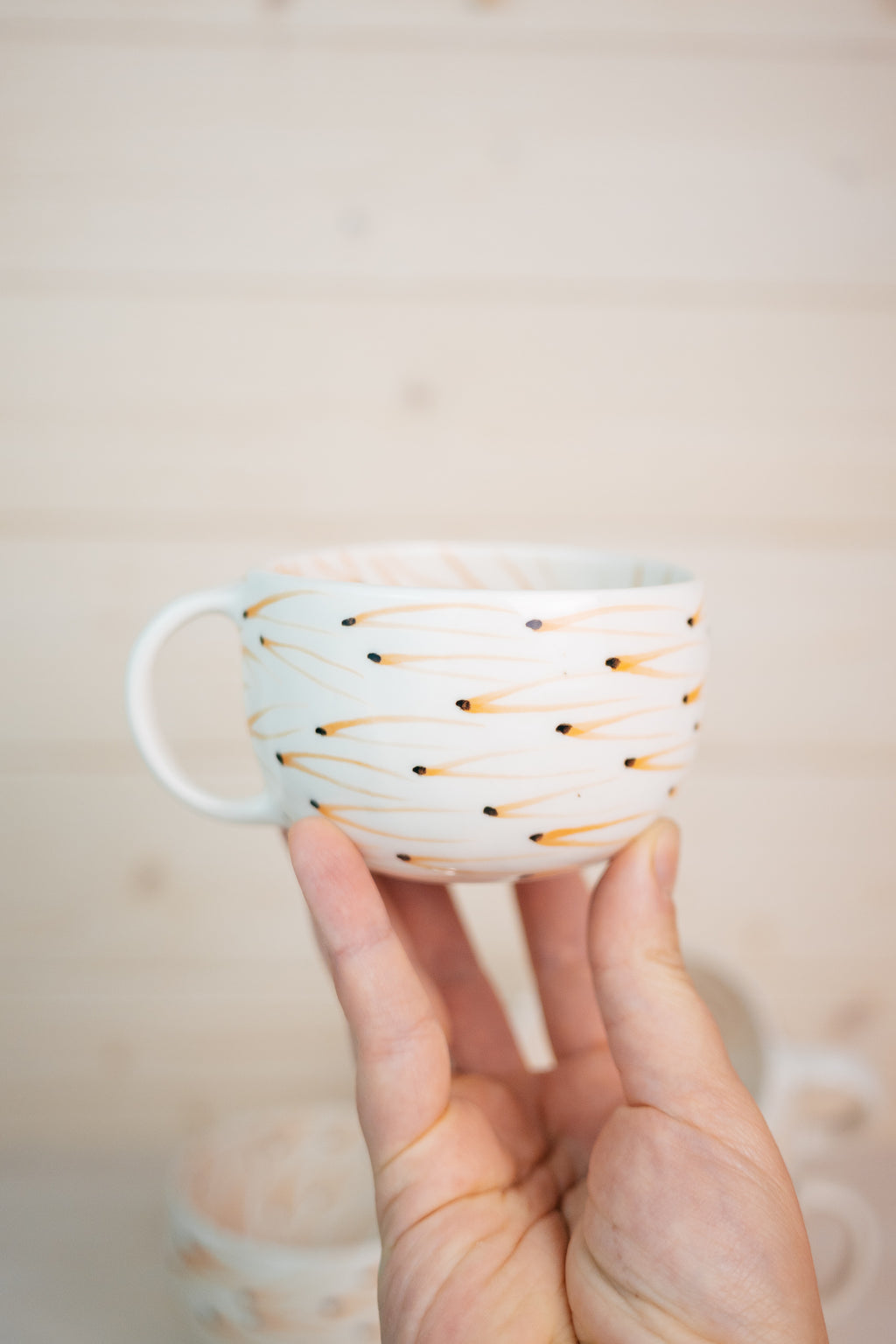 Pine Needles | Porcelain cup