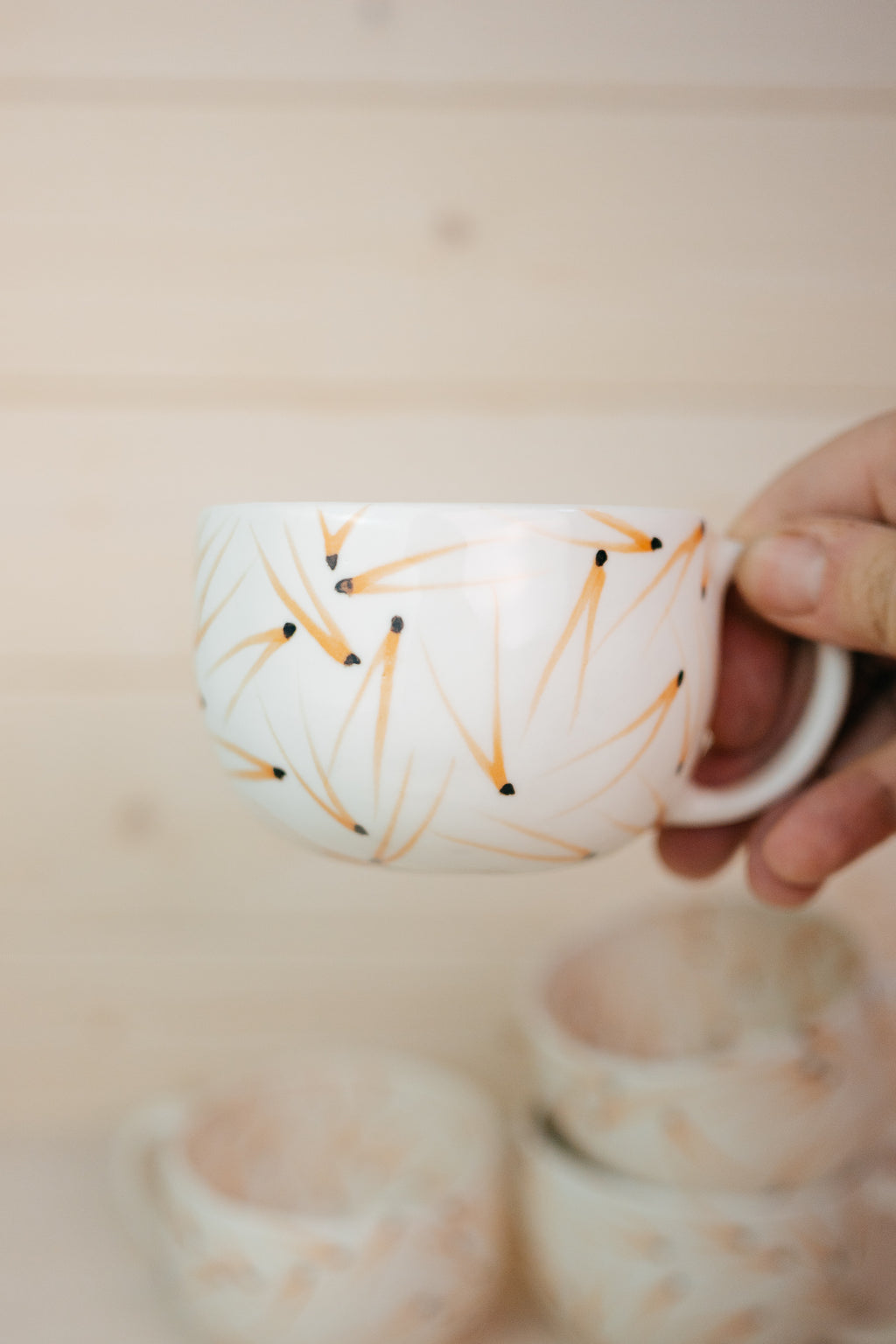 Pine Needles | Porcelain cup