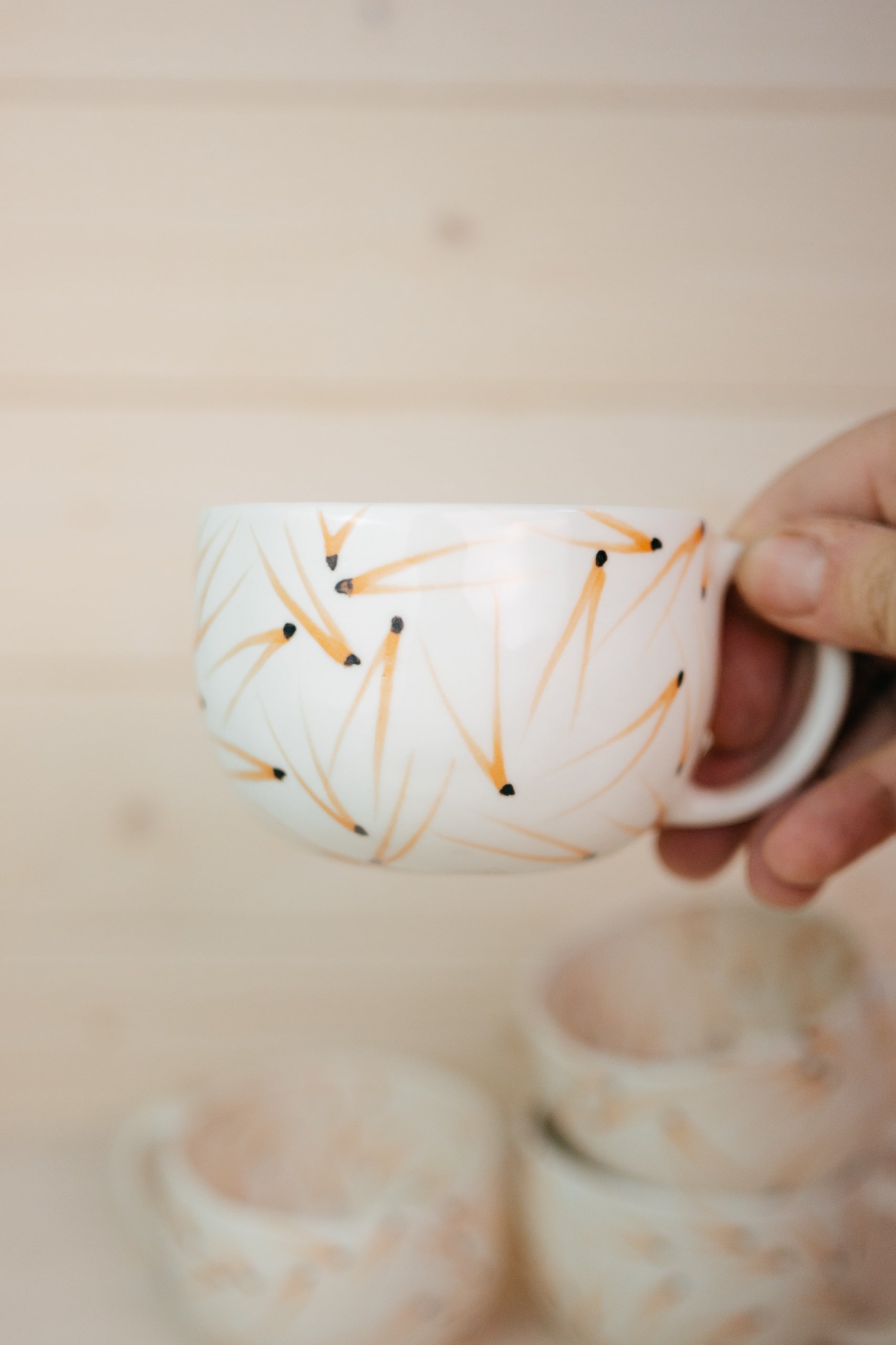 Pine Needles | Porcelain cup