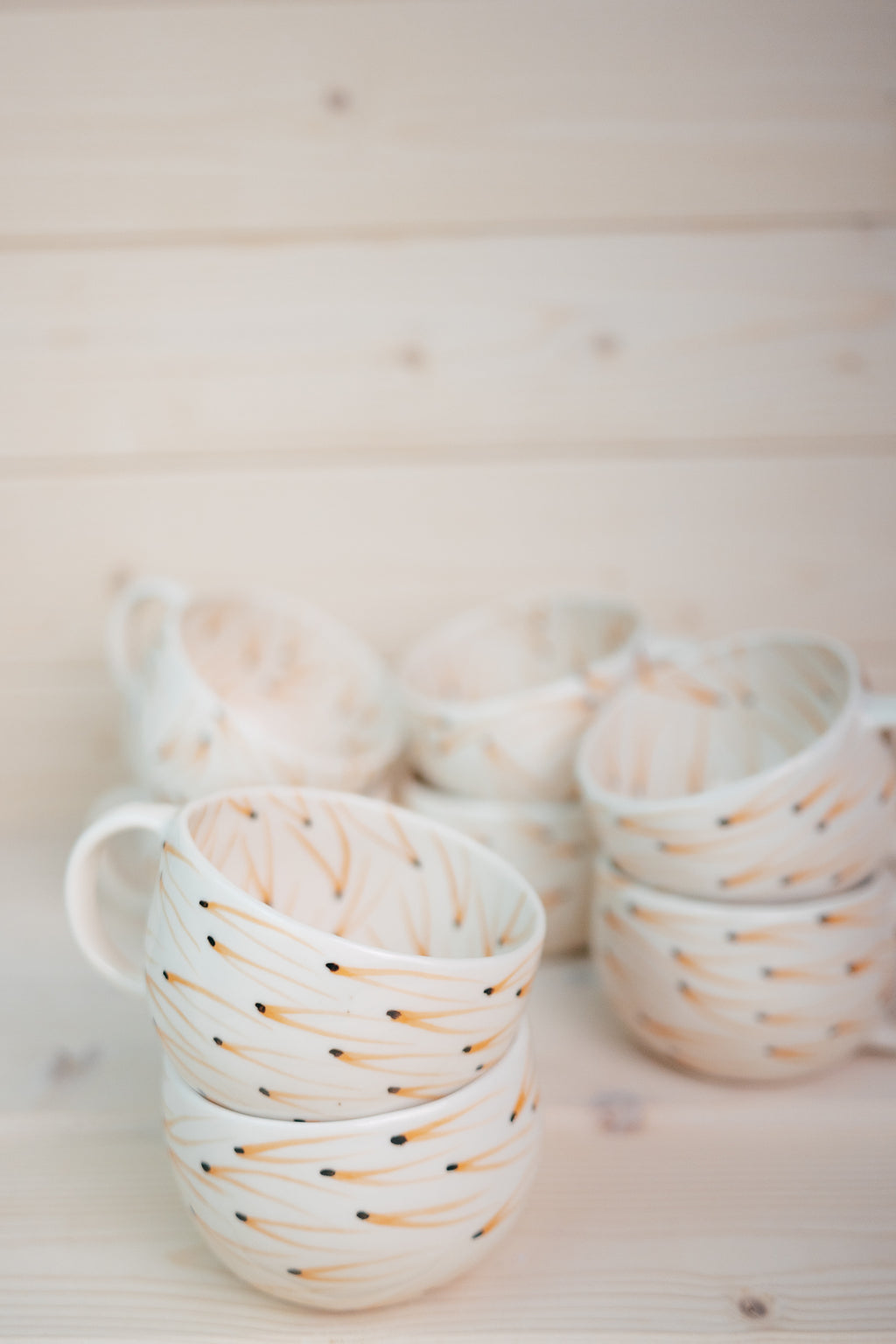 Pine Needles | Porcelain cup