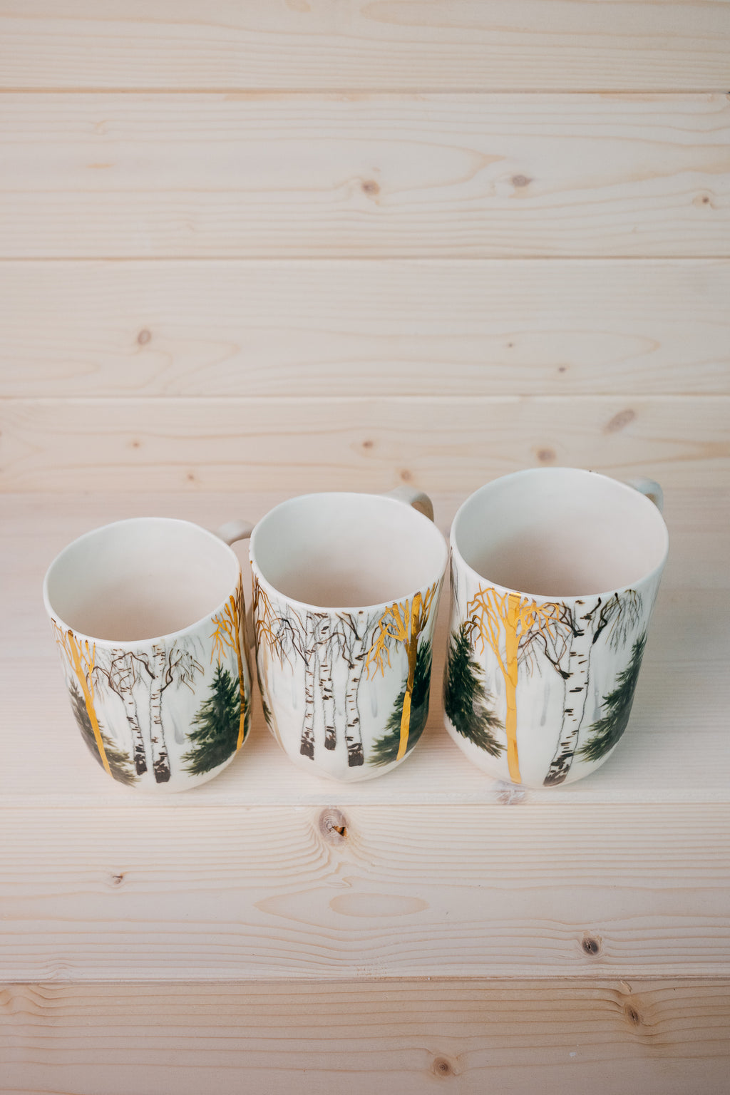 Golden forest | Porcelain mug
