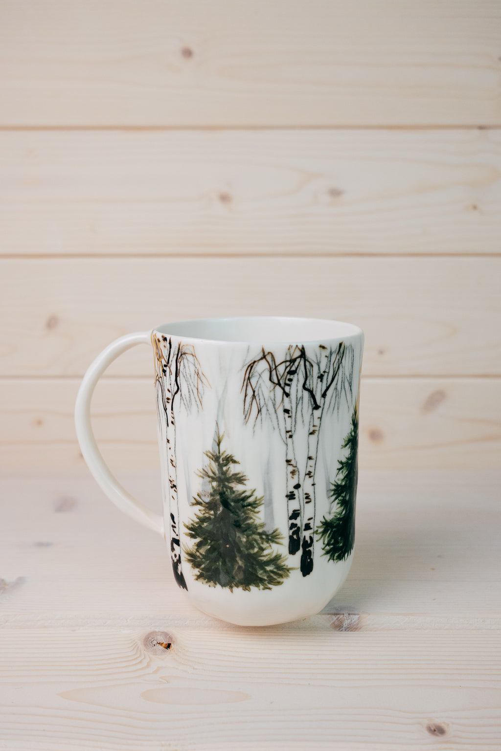 Golden forest | Porcelain mug