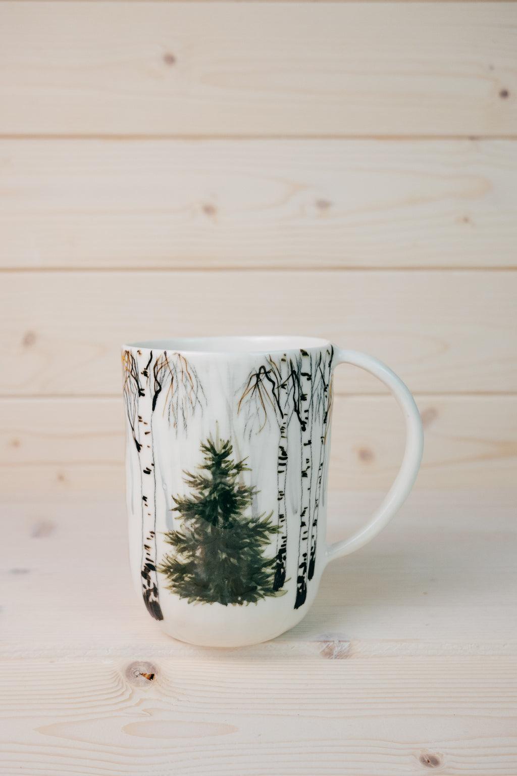 Golden forest | Porcelain mug