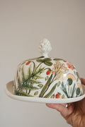 Porcelain butter dish | Summer meadow