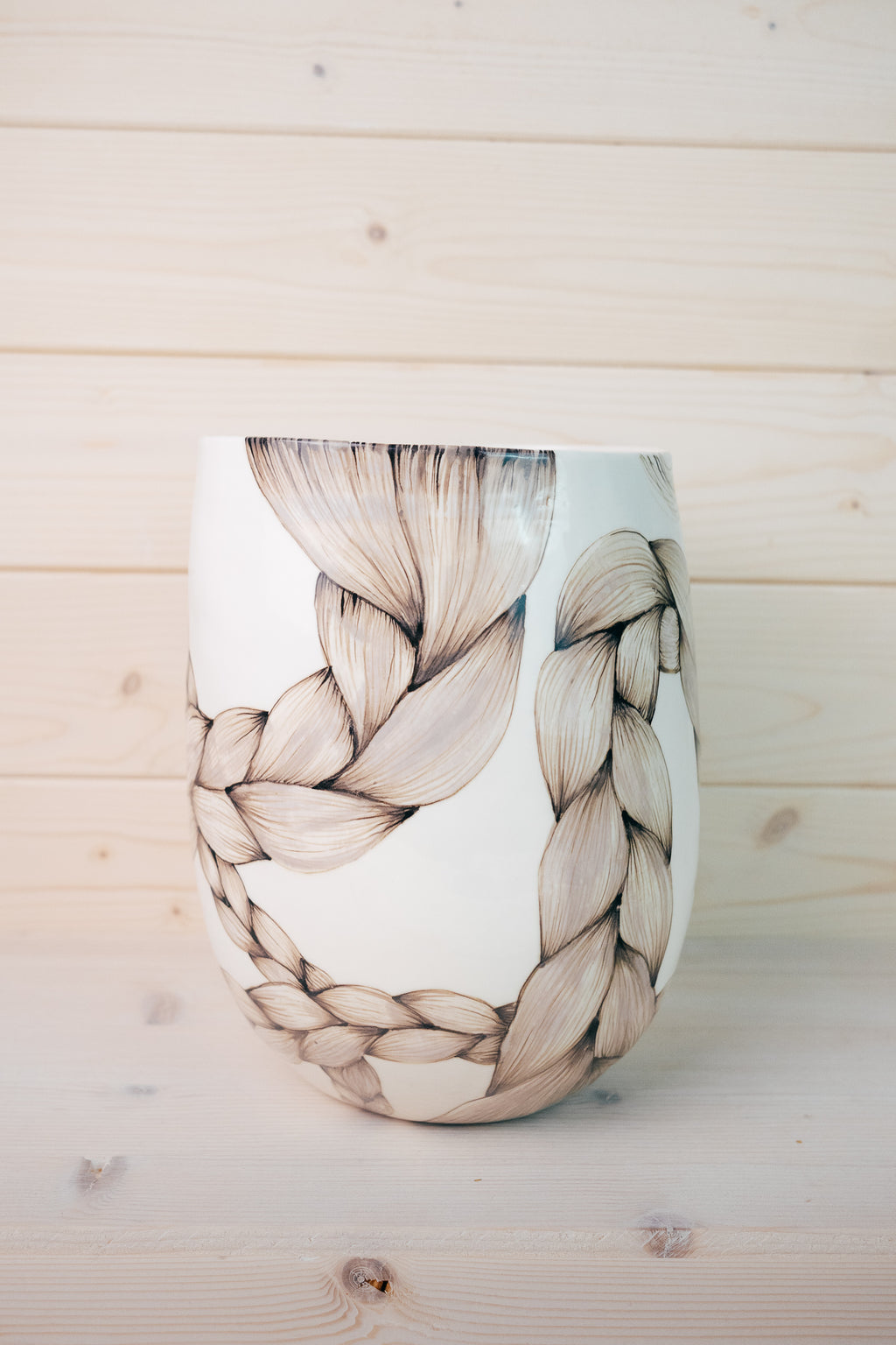 Braids | Large Porcelain Vase