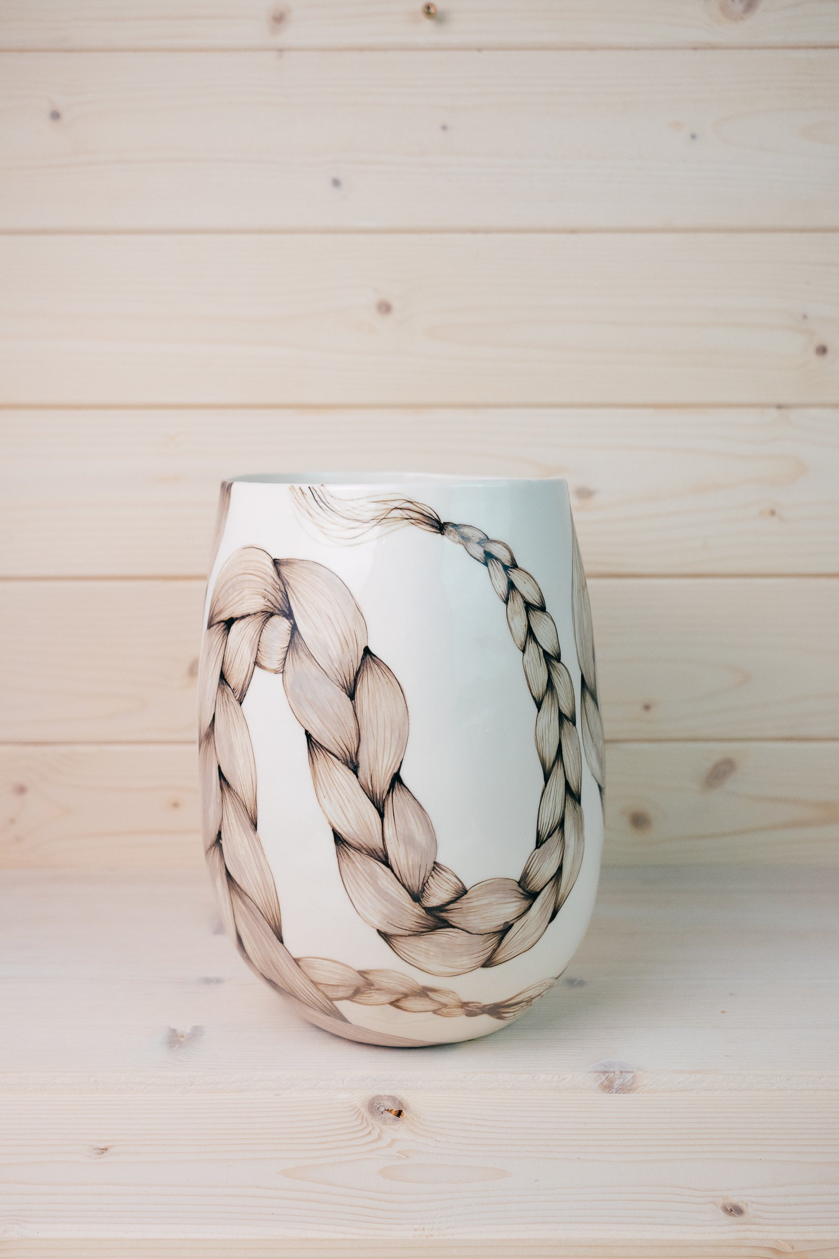 Braids | Large Porcelain Vase