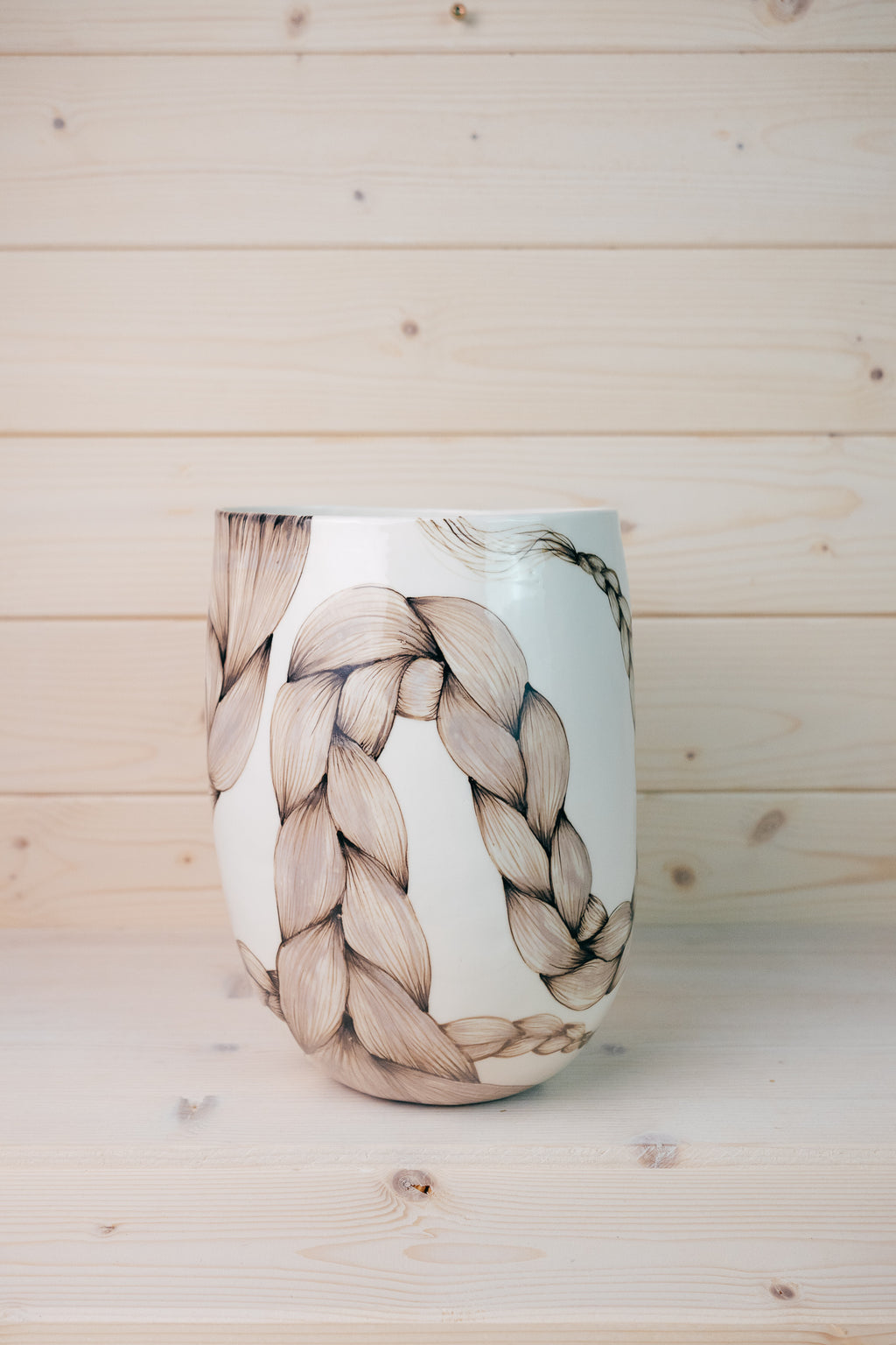 Braids | Large Porcelain Vase