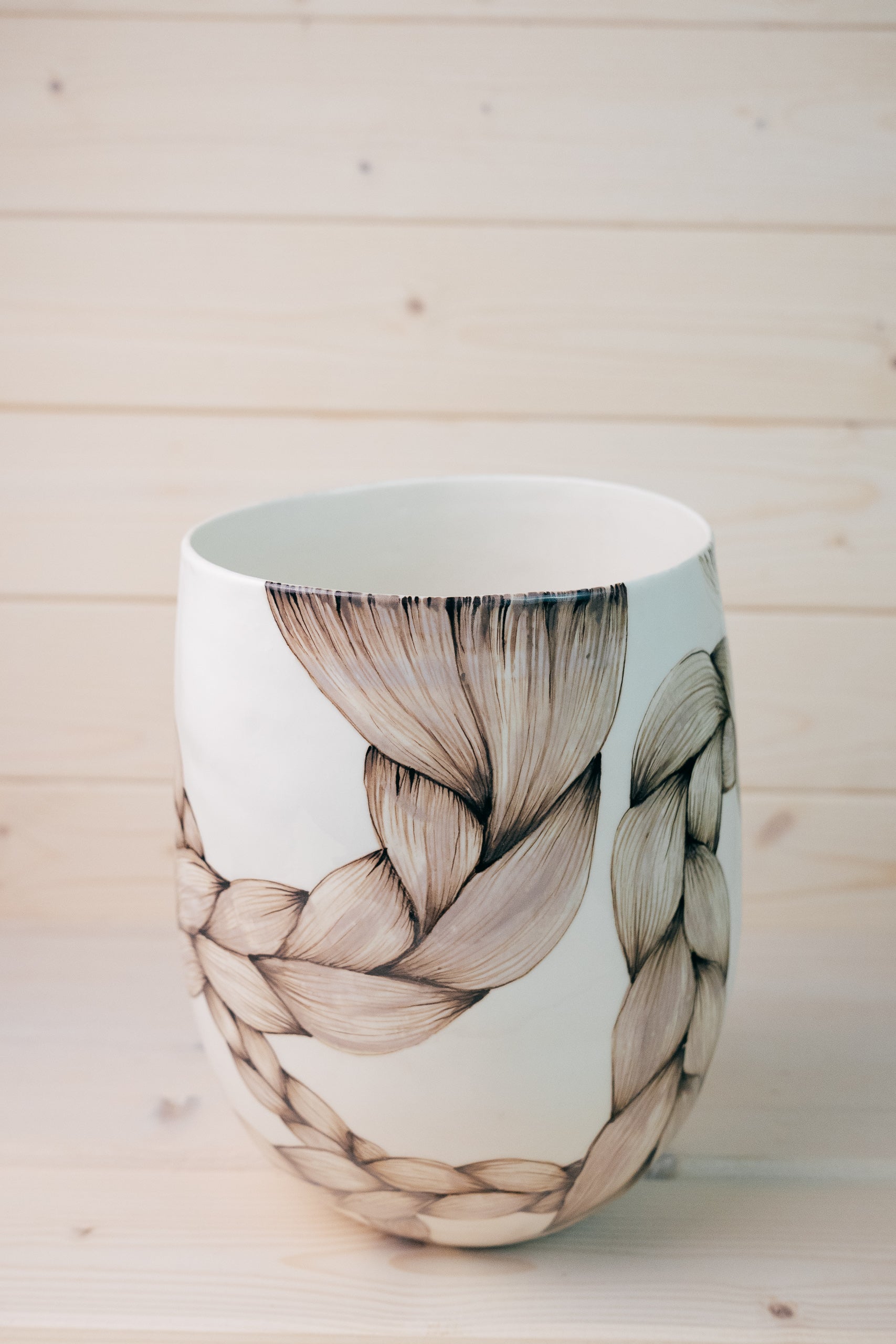 Braids | Large Porcelain Vase