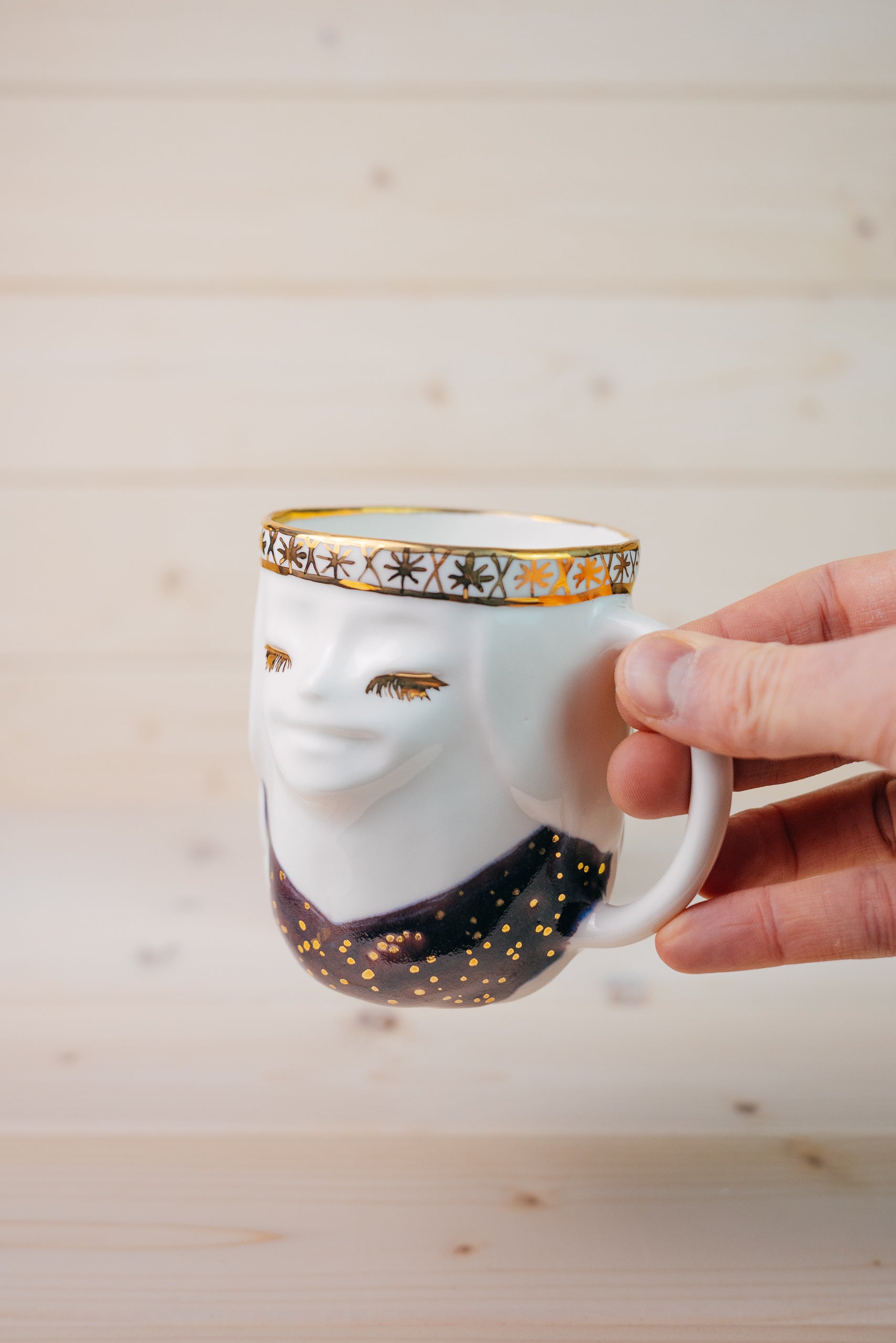 Folk girl | Porcelain mug