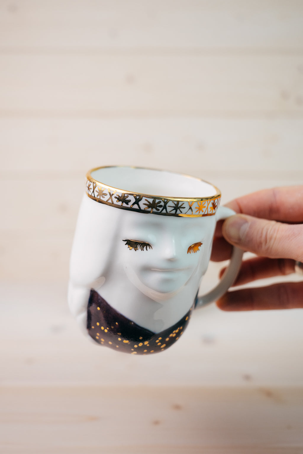 Folk girl | Porcelain mug