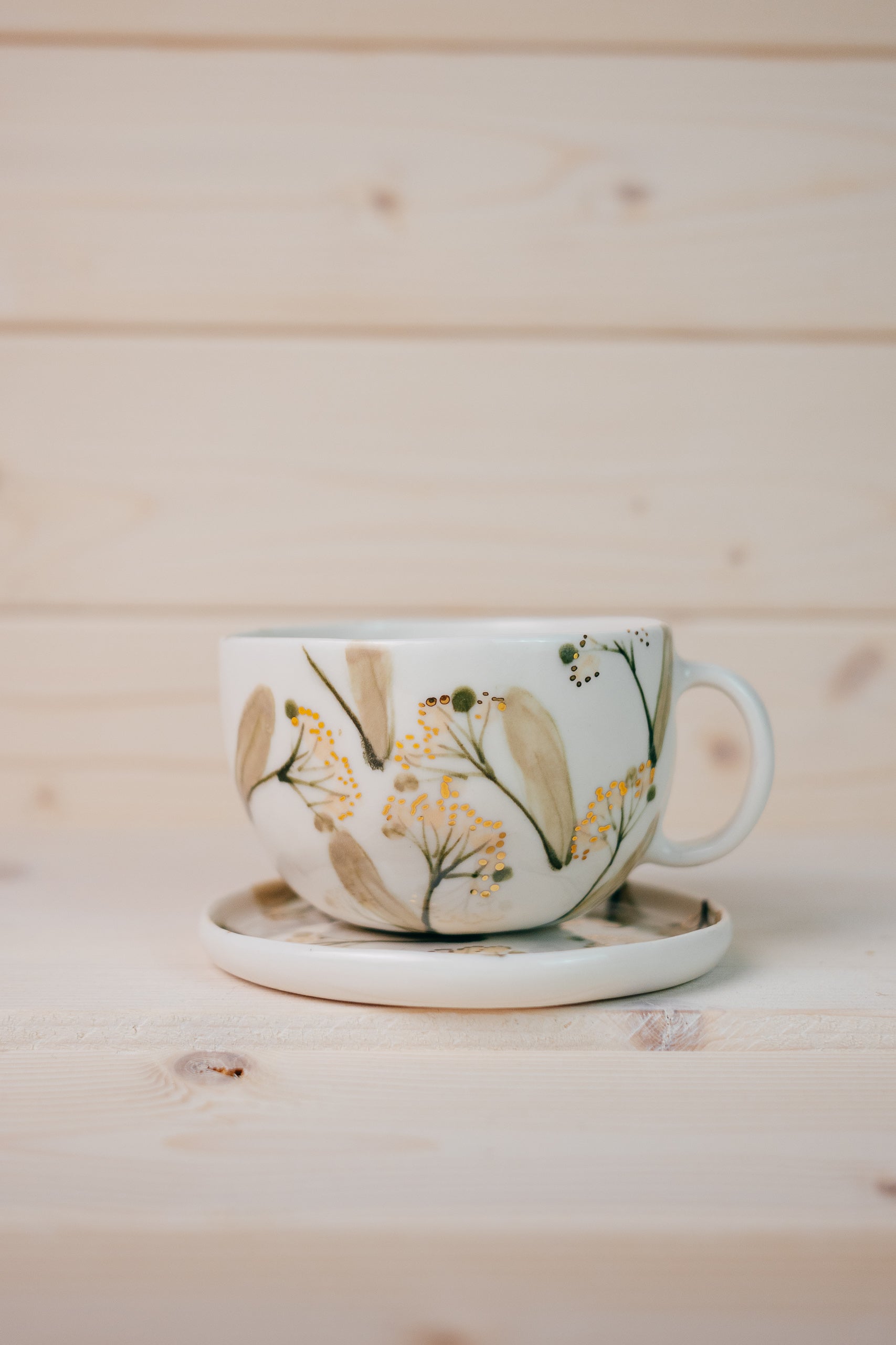 Linden Flowers | Porcelain Cup and Saucer set
