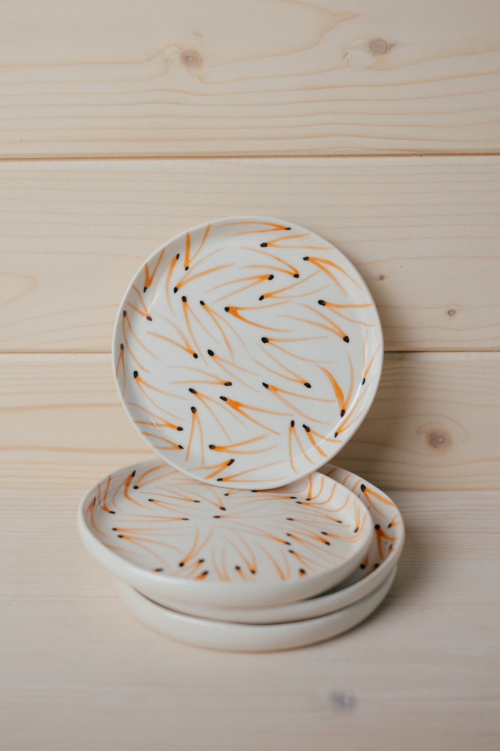 Pine Needles | Porcelain saucer