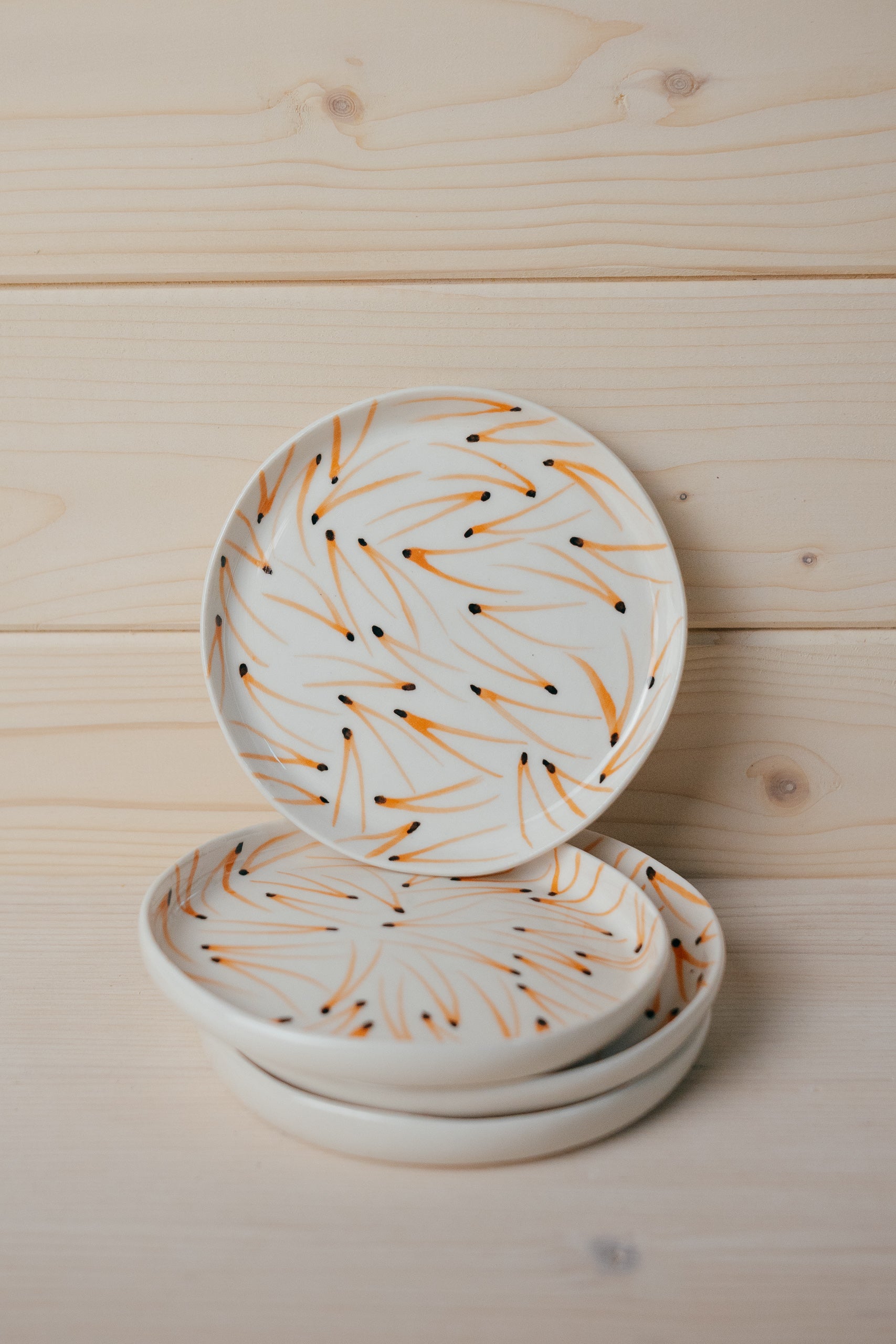 Pine Needles | Porcelain saucer