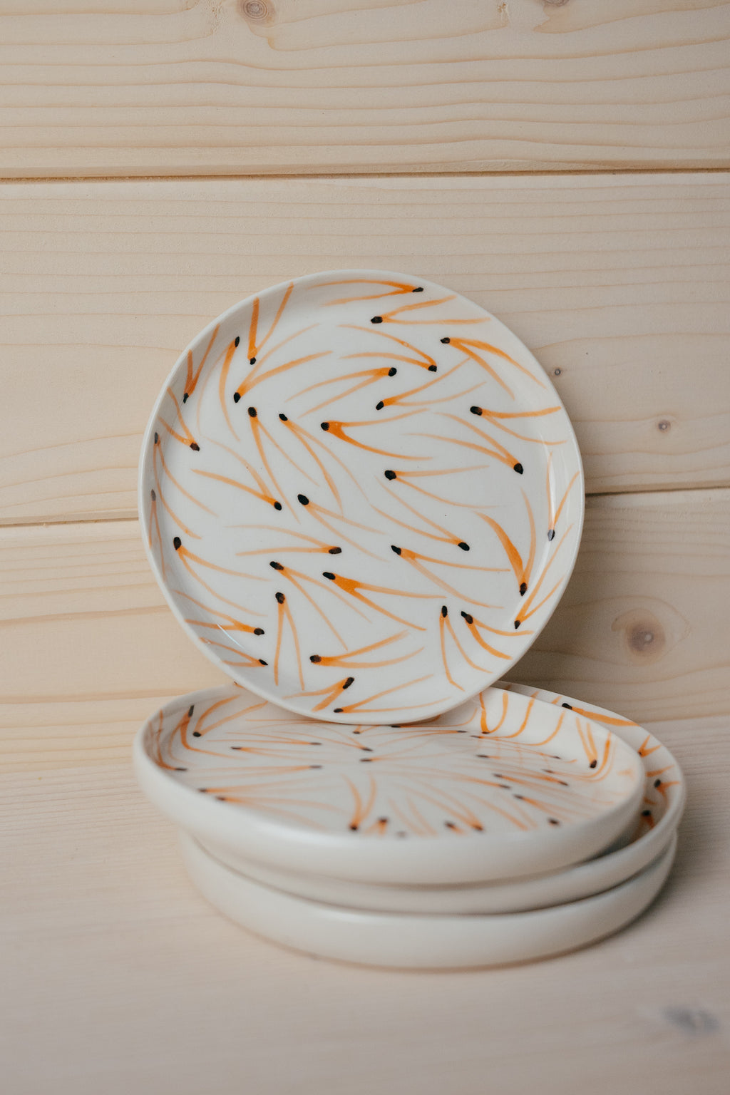 Pine Needles | Porcelain saucer