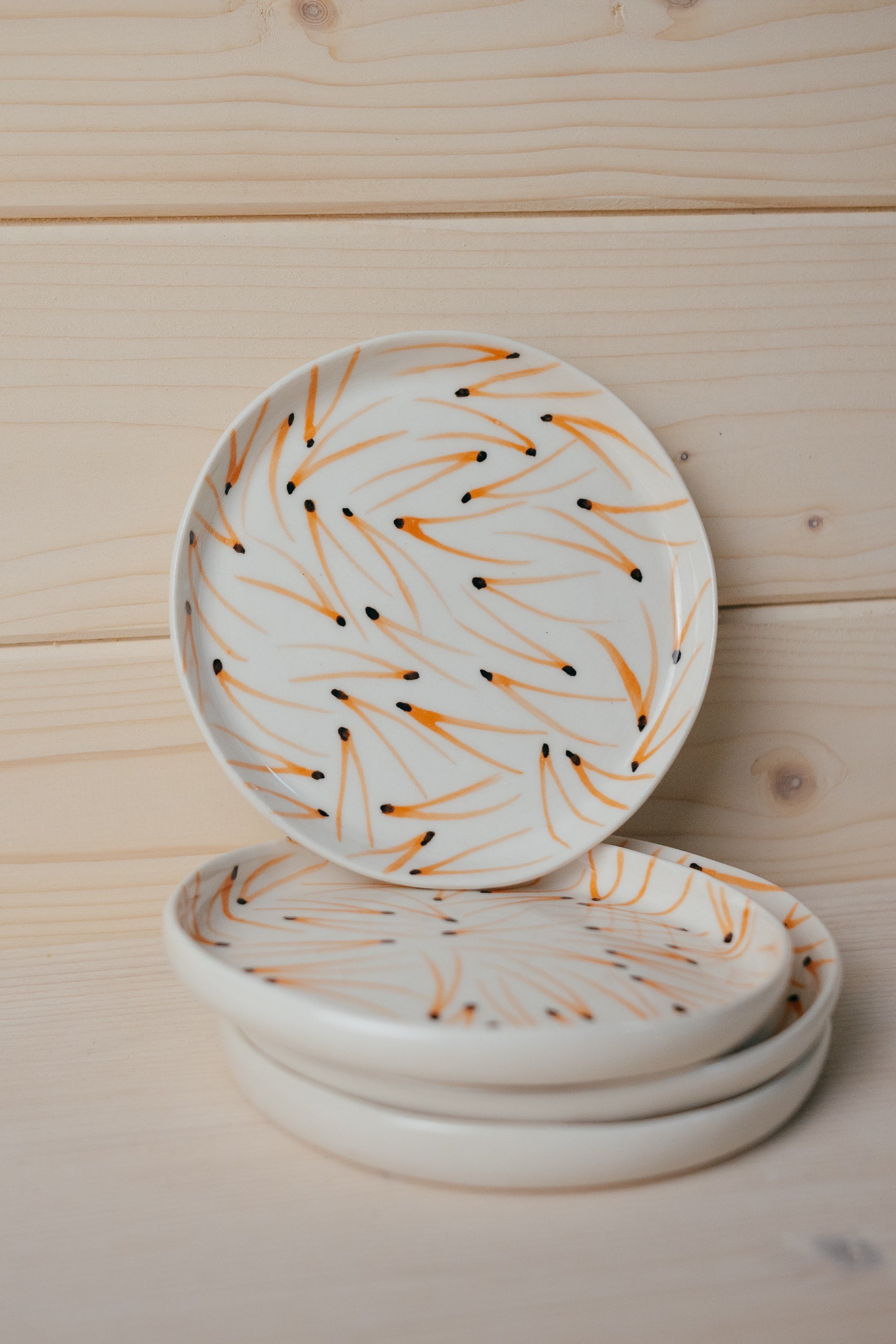 Pine Needles | Porcelain saucer