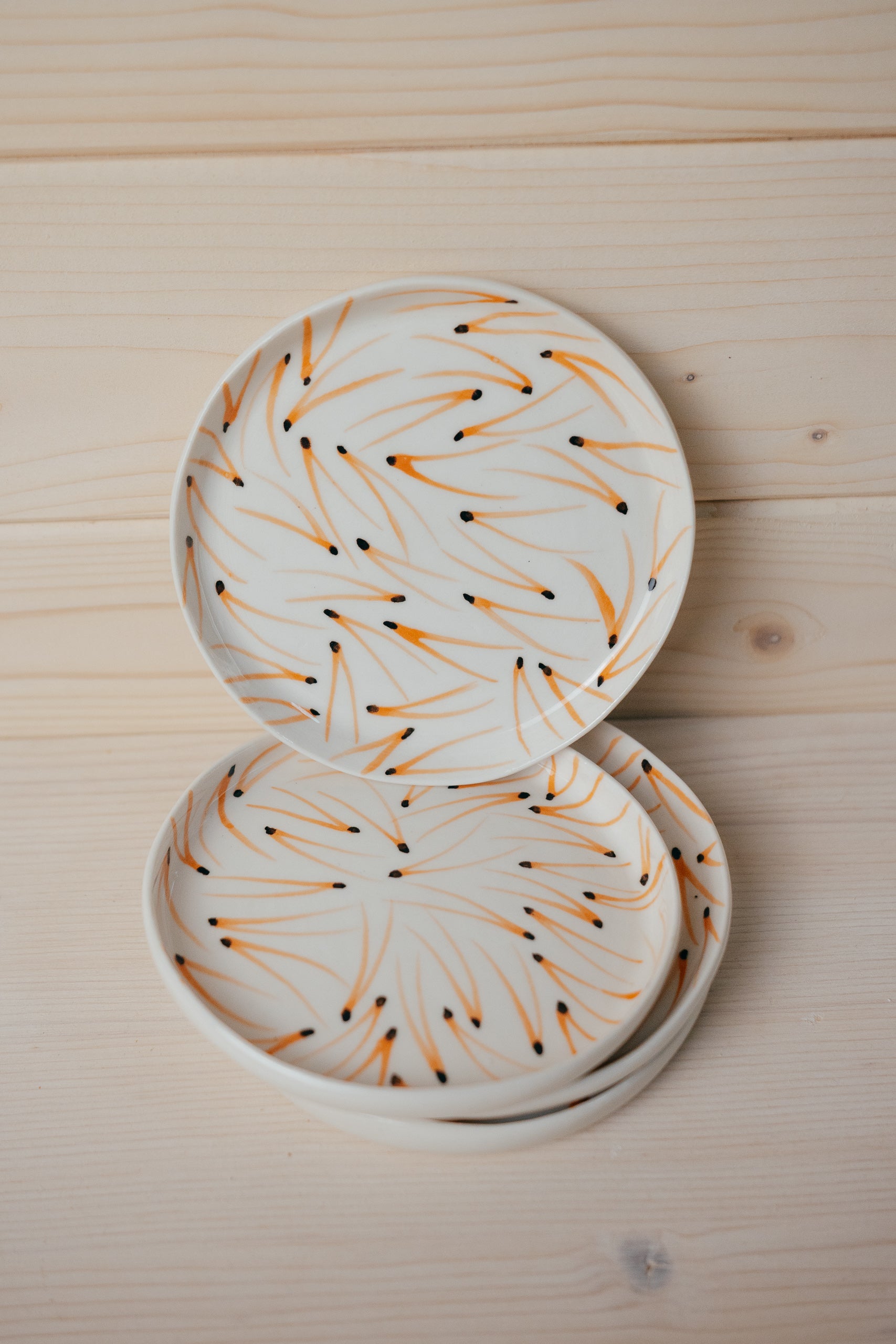 Pine Needles | Porcelain saucer