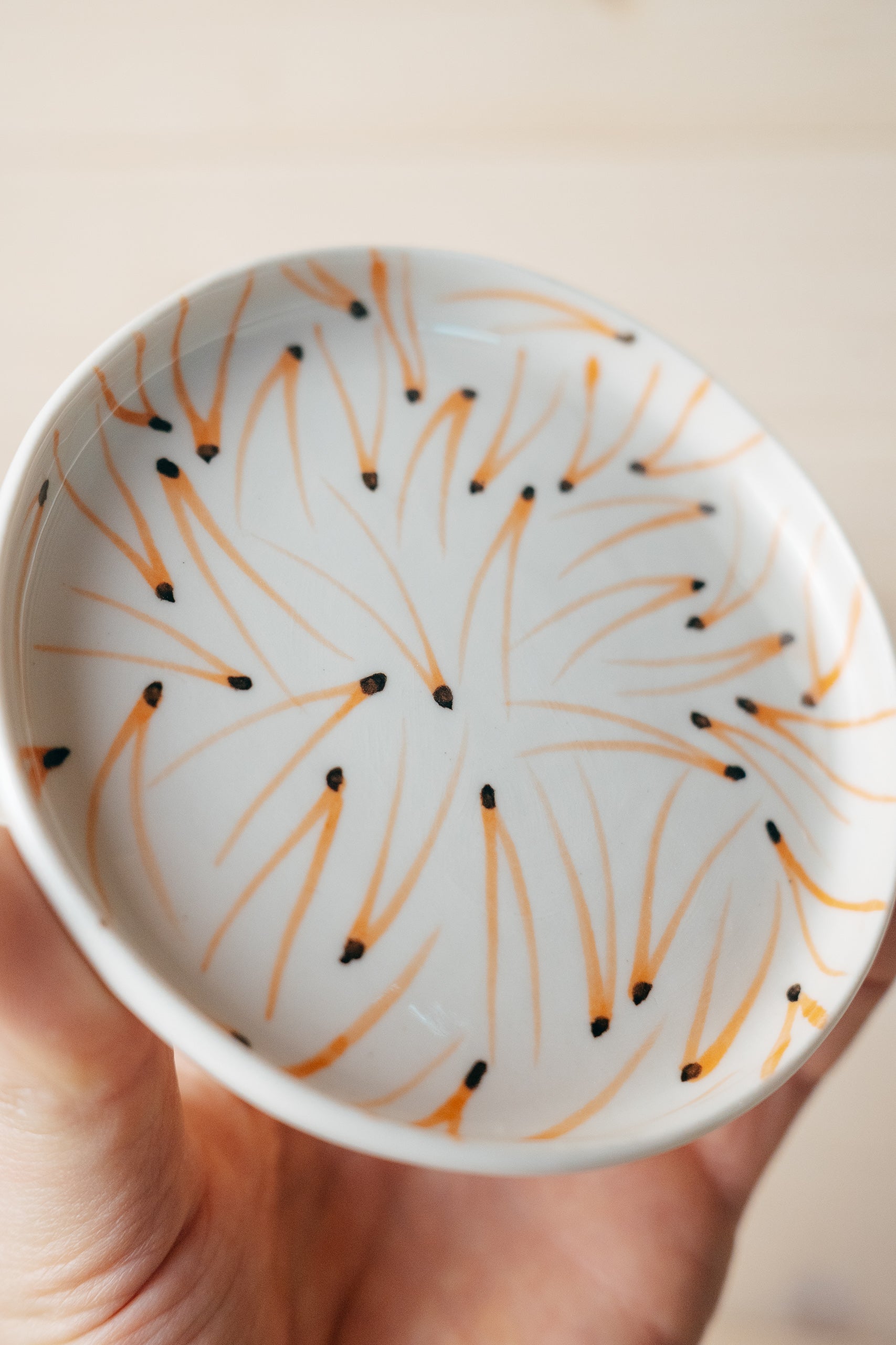 Pine Needles | Porcelain saucer