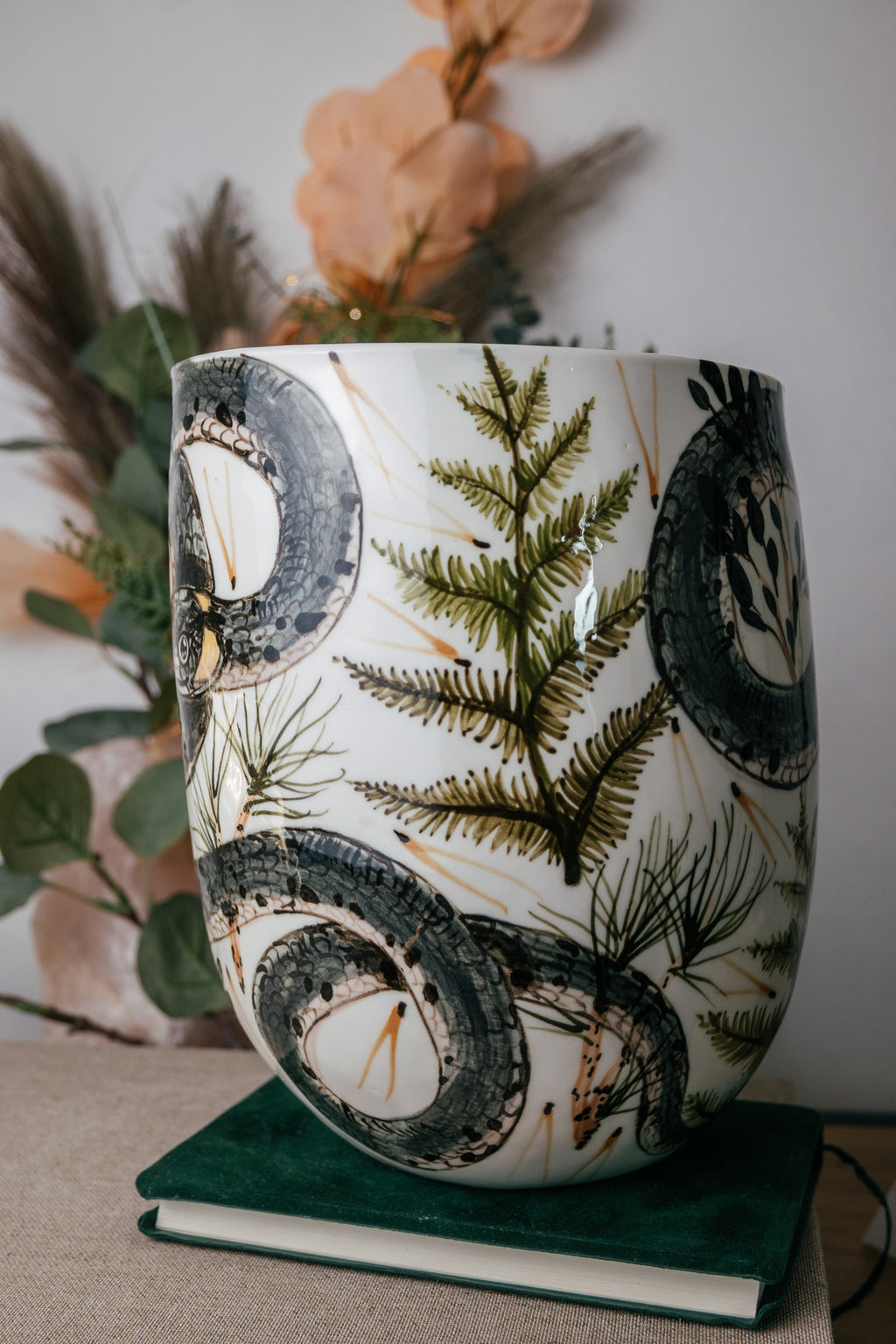 Grass Snake | Large Porcelain Vase