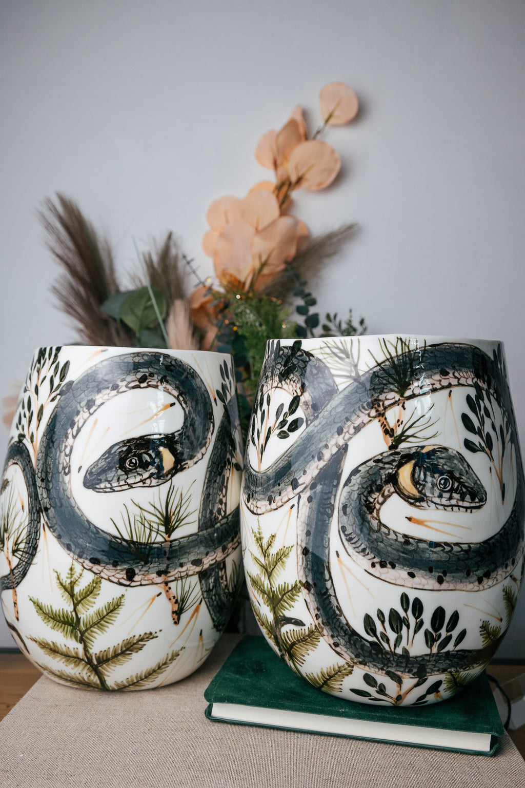 Grass Snake | Large Porcelain Vase