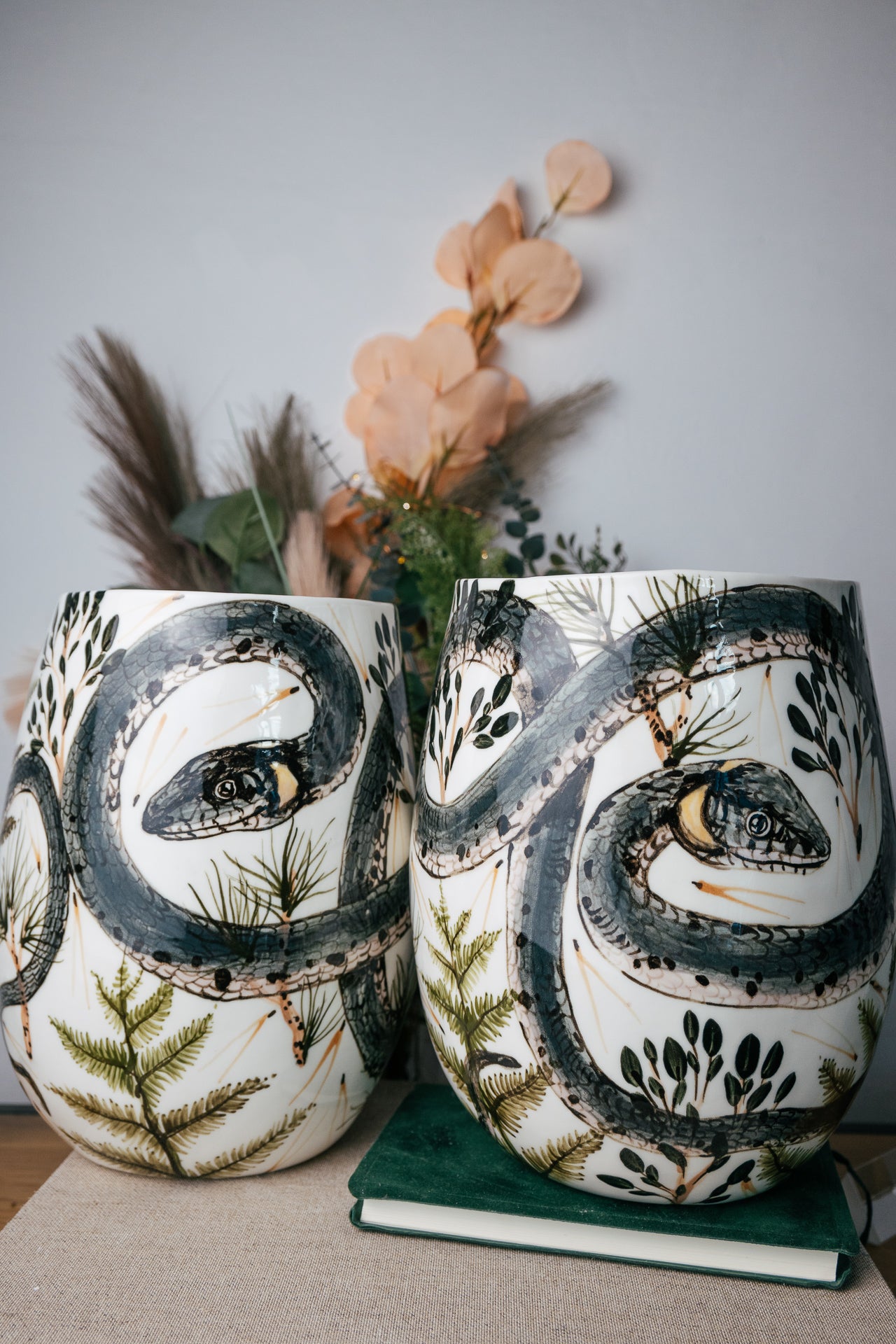 Grass Snake | Large Porcelain Vase
