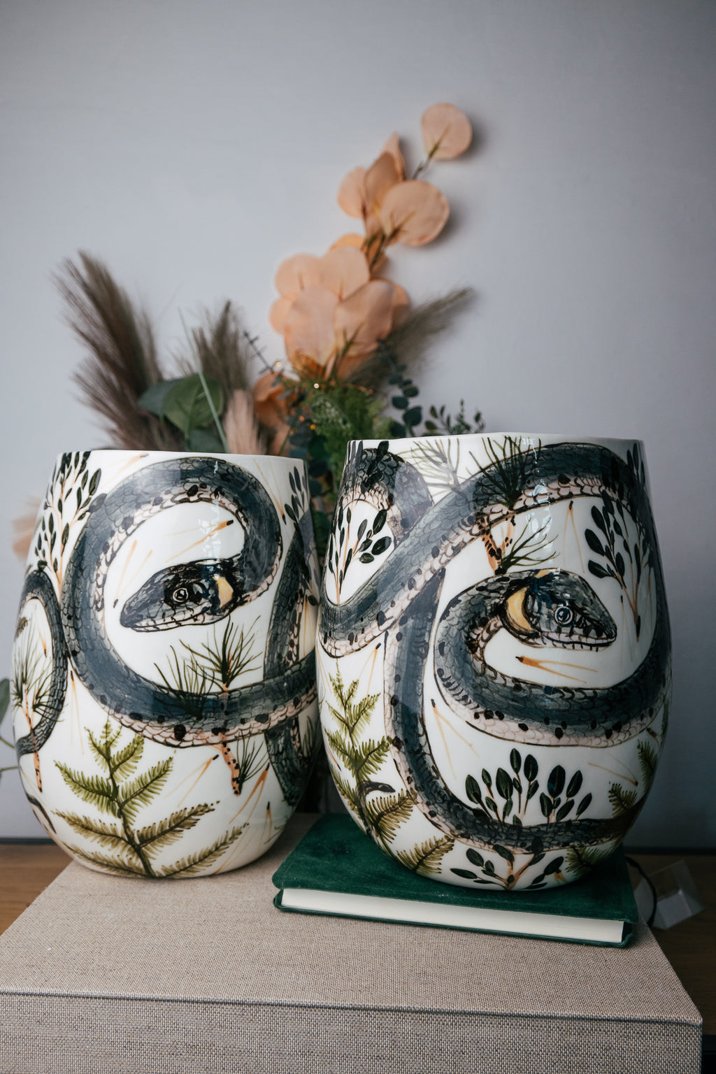Grass Snake | Large Porcelain Vase