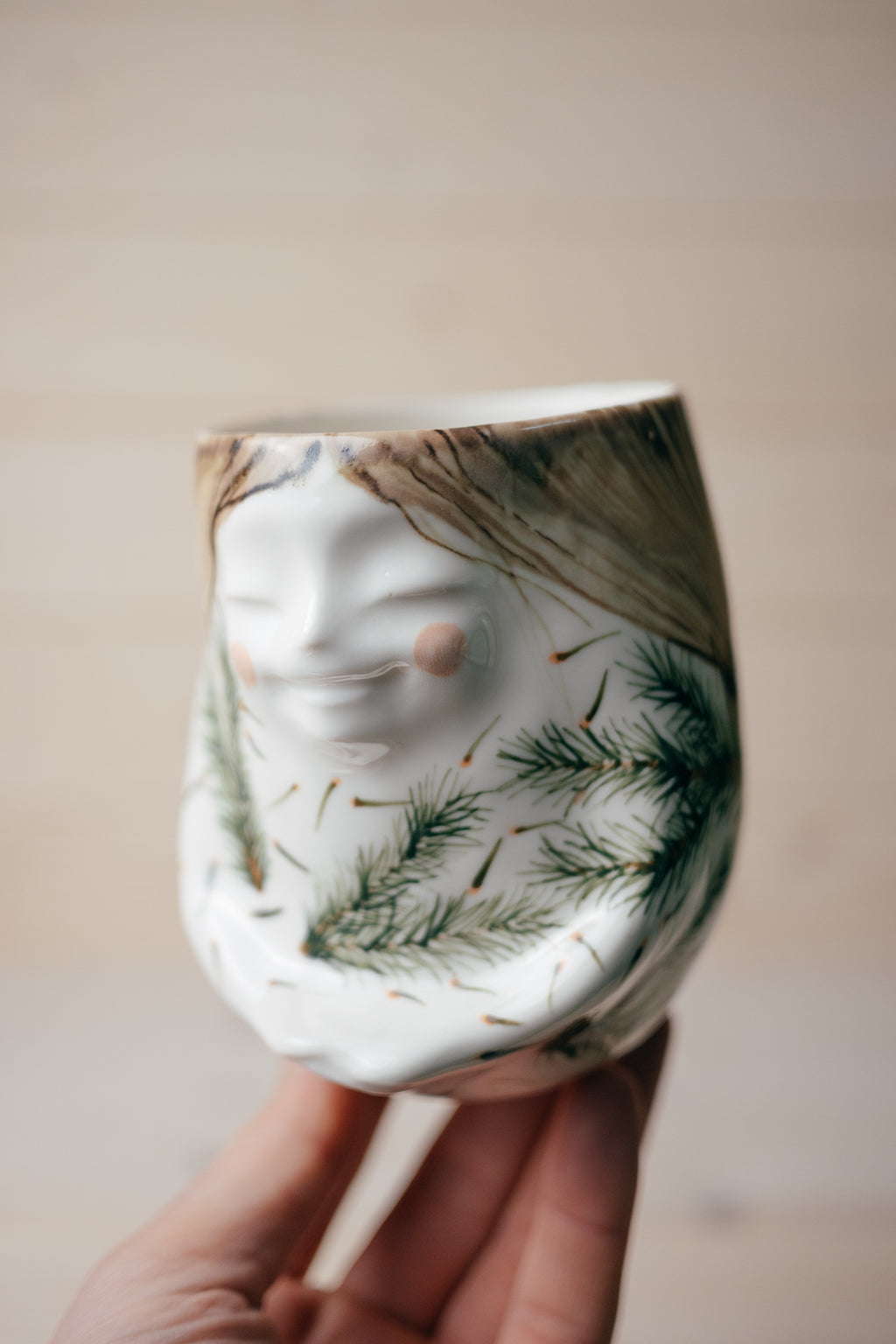 Spruce Forest Fairy | Porcelain vase
