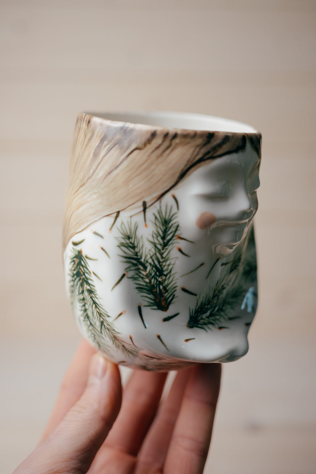 Spruce Forest Fairy | Porcelain vase