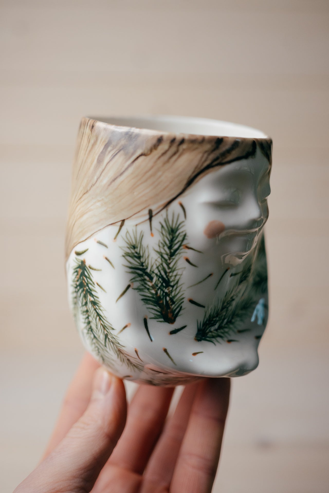 Spruce Forest Fairy | Porcelain vase