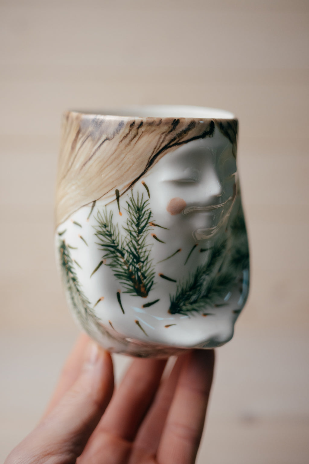 Spruce Forest Fairy | Porcelain vase