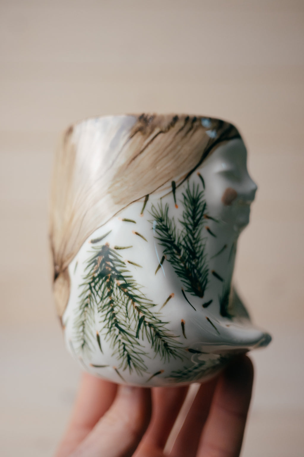 Spruce Forest Fairy | Porcelain vase