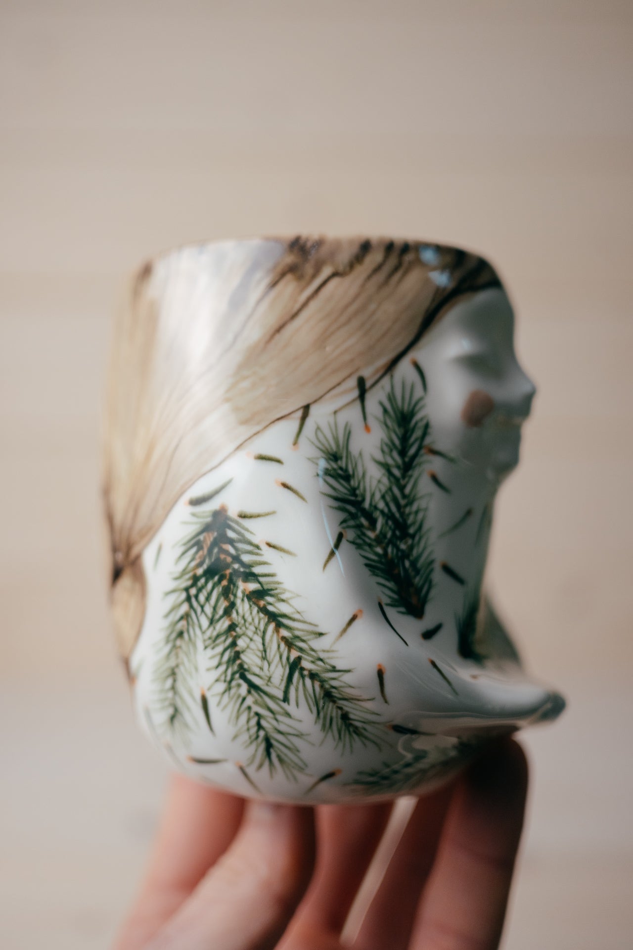 Spruce Forest Fairy | Porcelain vase