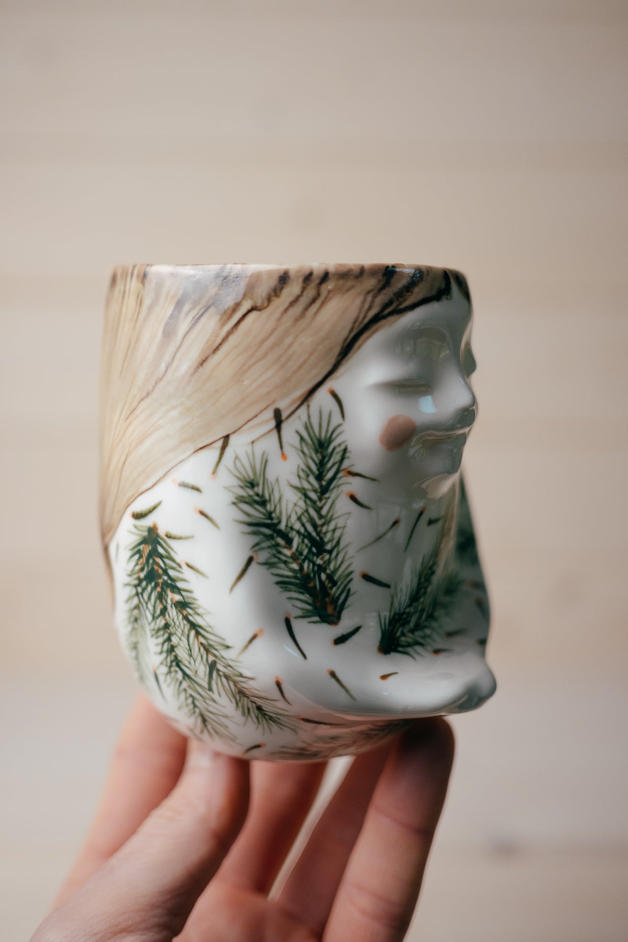 Spruce Forest Fairy | Porcelain vase
