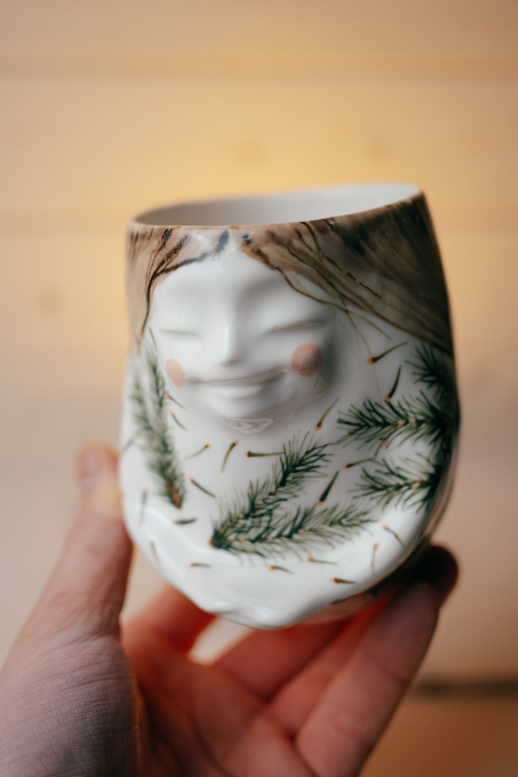 Spruce Forest Fairy | Porcelain vase