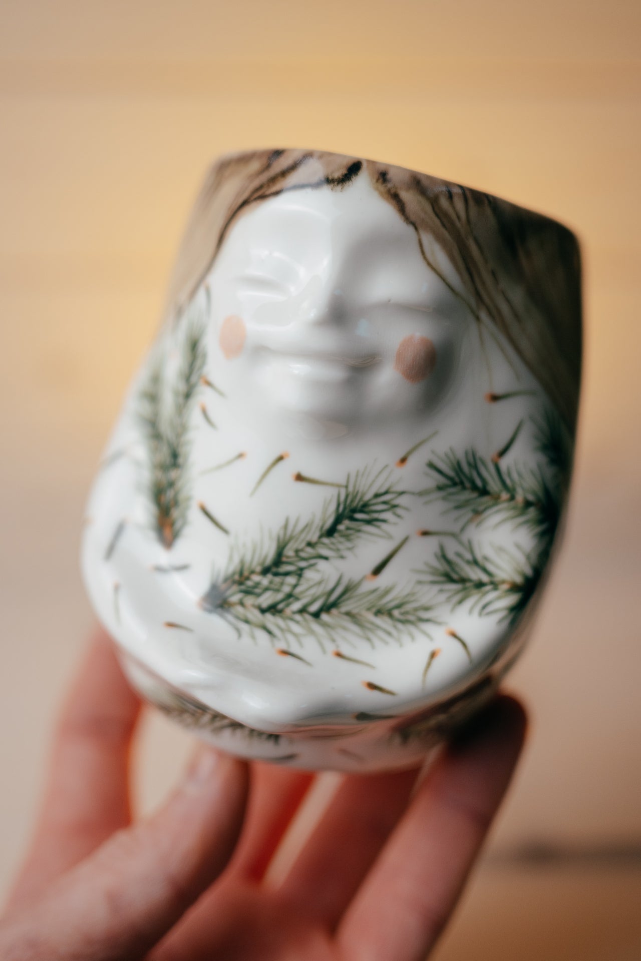 Spruce Forest Fairy | Porcelain vase