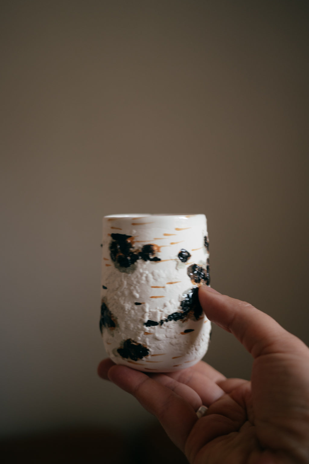Birch | Handleless mug Porcelain