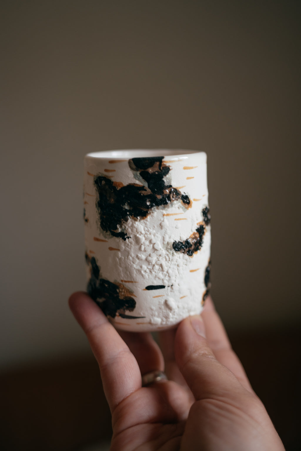 Birch | Handleless mug Porcelain