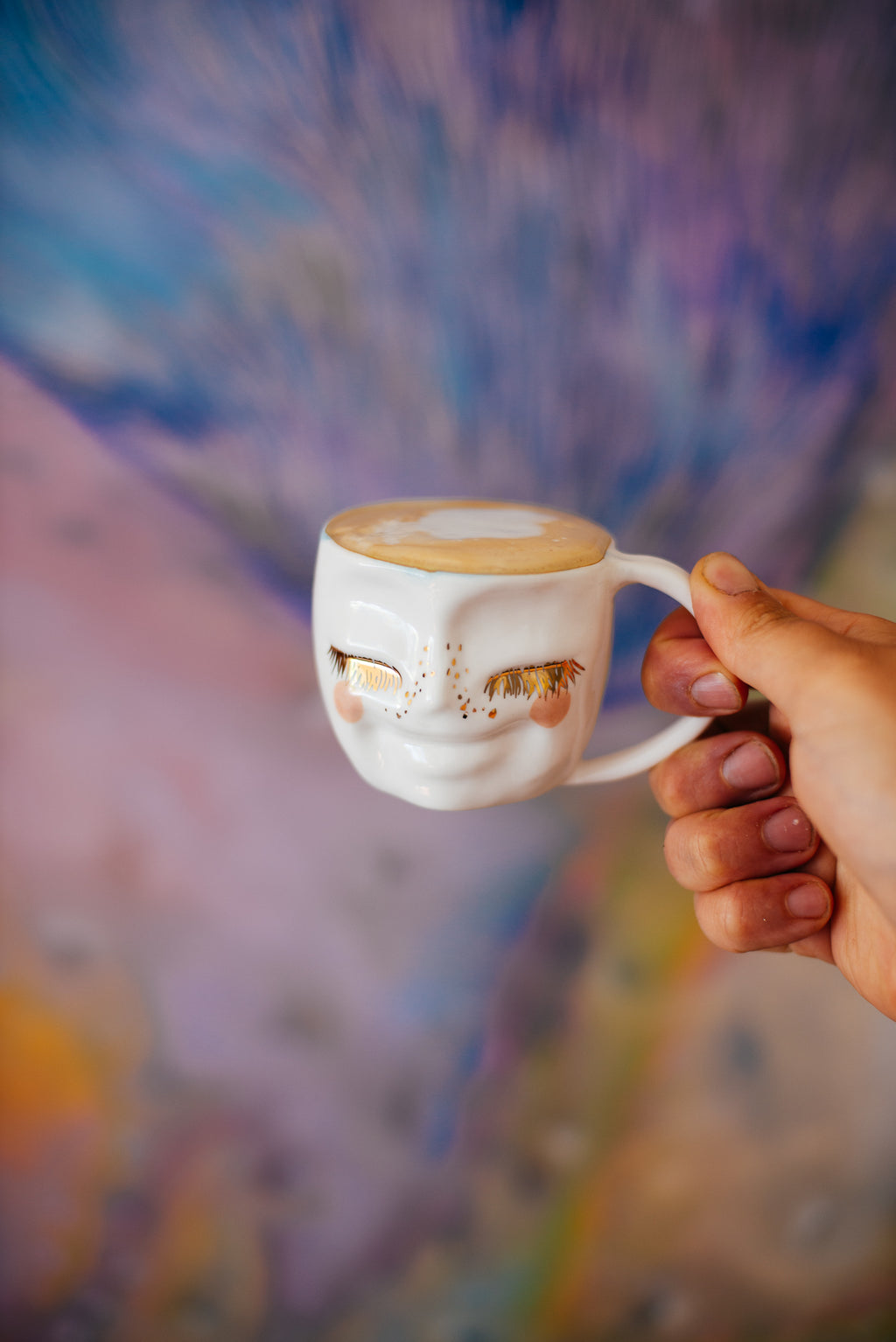 Happy face S size | Porcelain mug