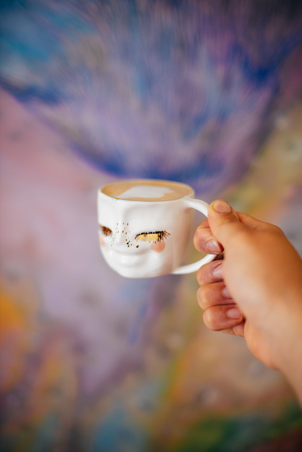 Happy face S size | Porcelain mug