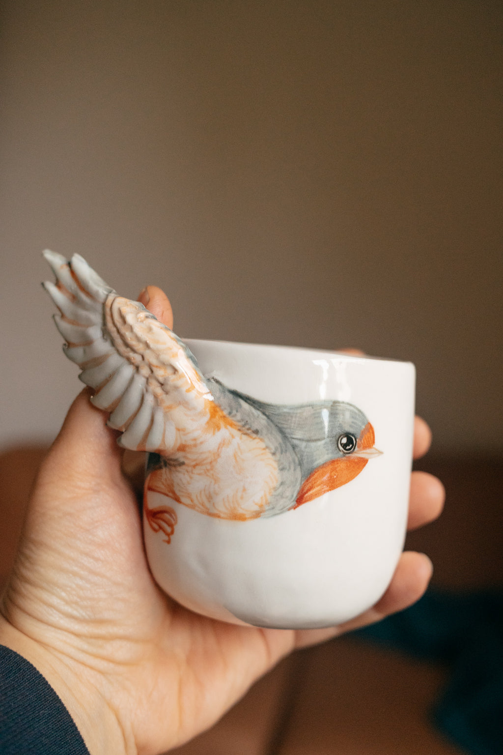 Zivju dzenītis | Porcelāna spārniņu glāze