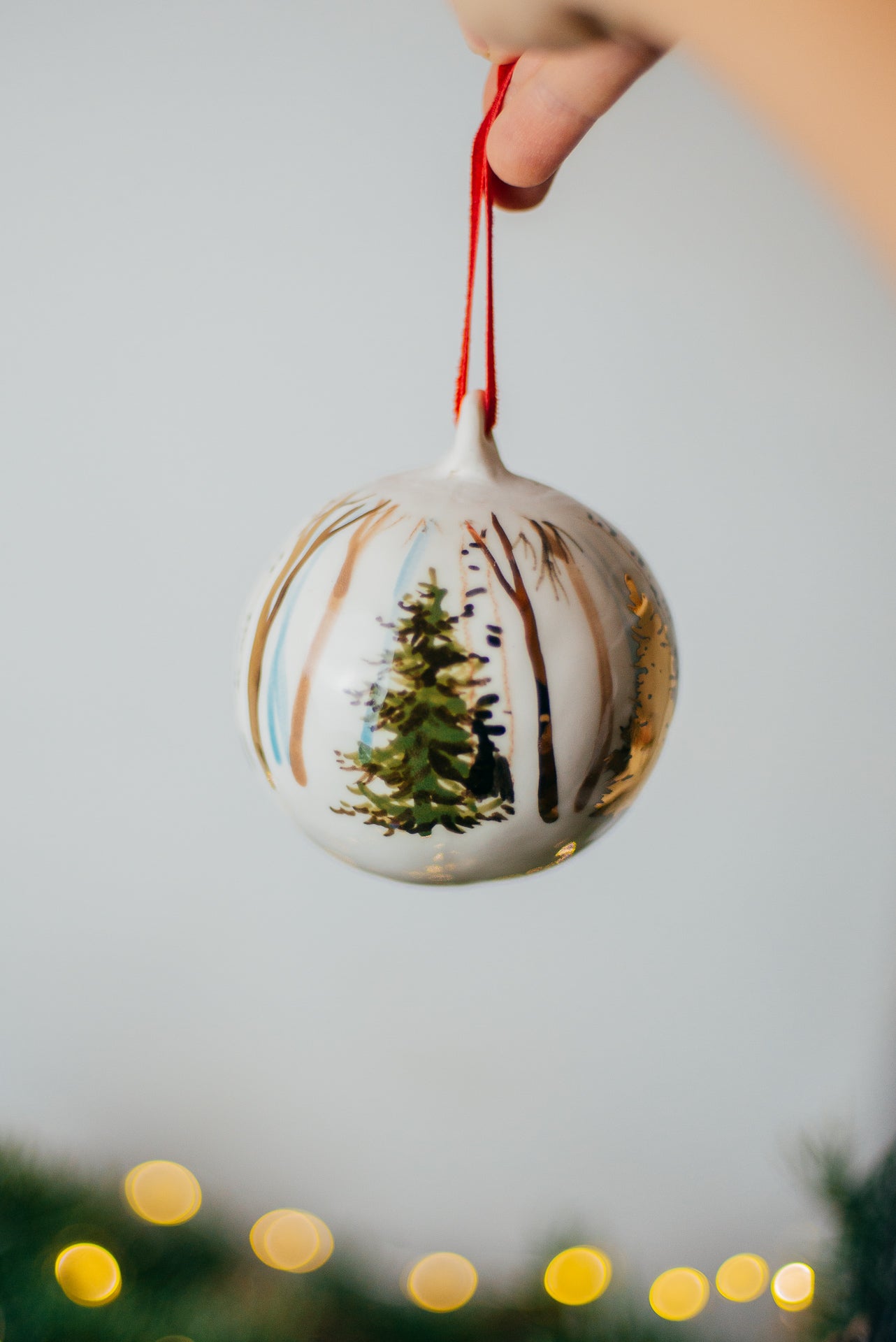 Golden forest | Christmas ornaments