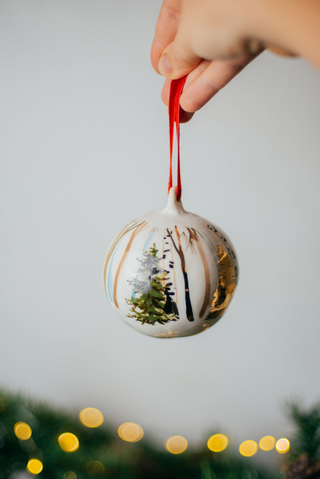Golden forest | Christmas ornaments
