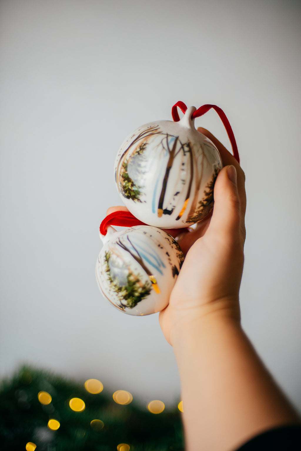 Golden forest | Christmas ornaments