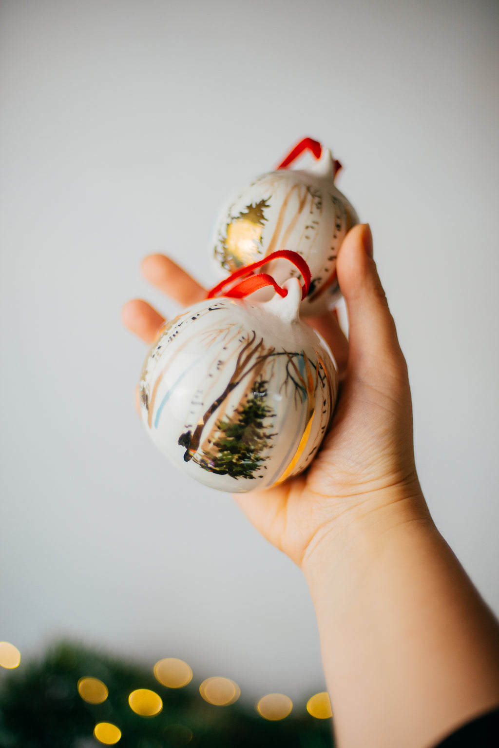 Golden forest | Christmas ornaments