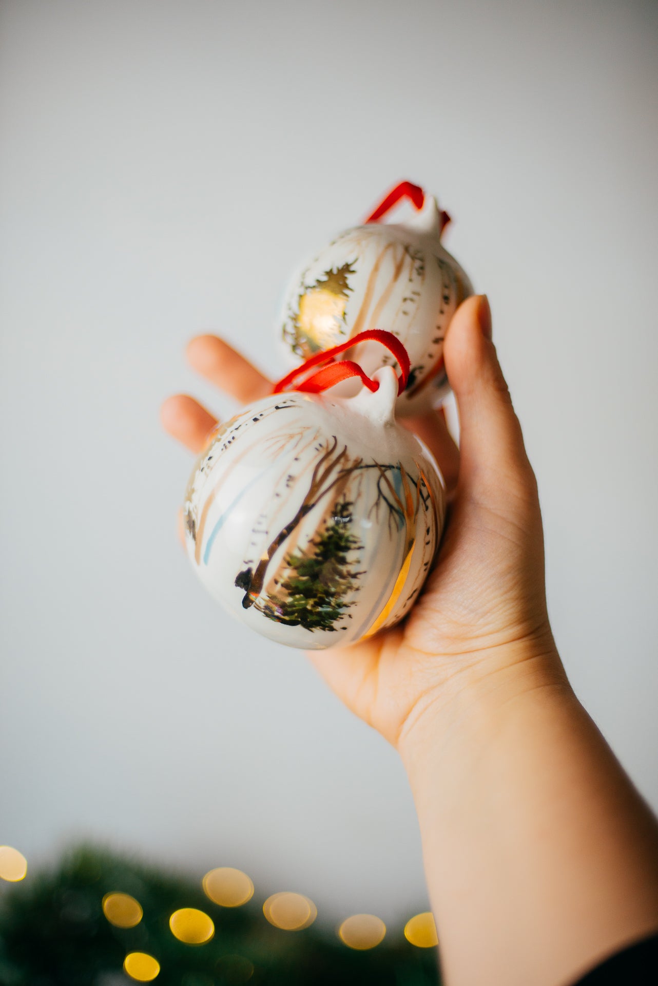 Golden forest | Christmas ornaments