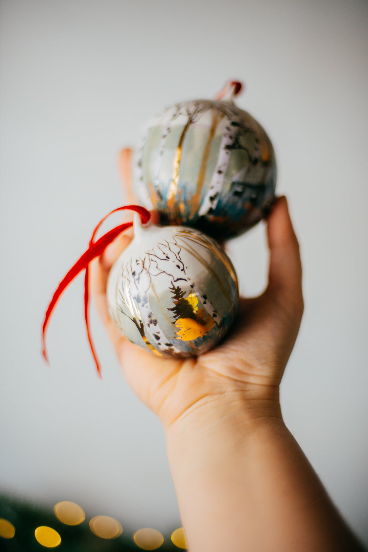 Golden forest | Christmas ornaments