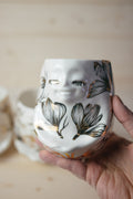 Golden Magnolia | Porcelain vase