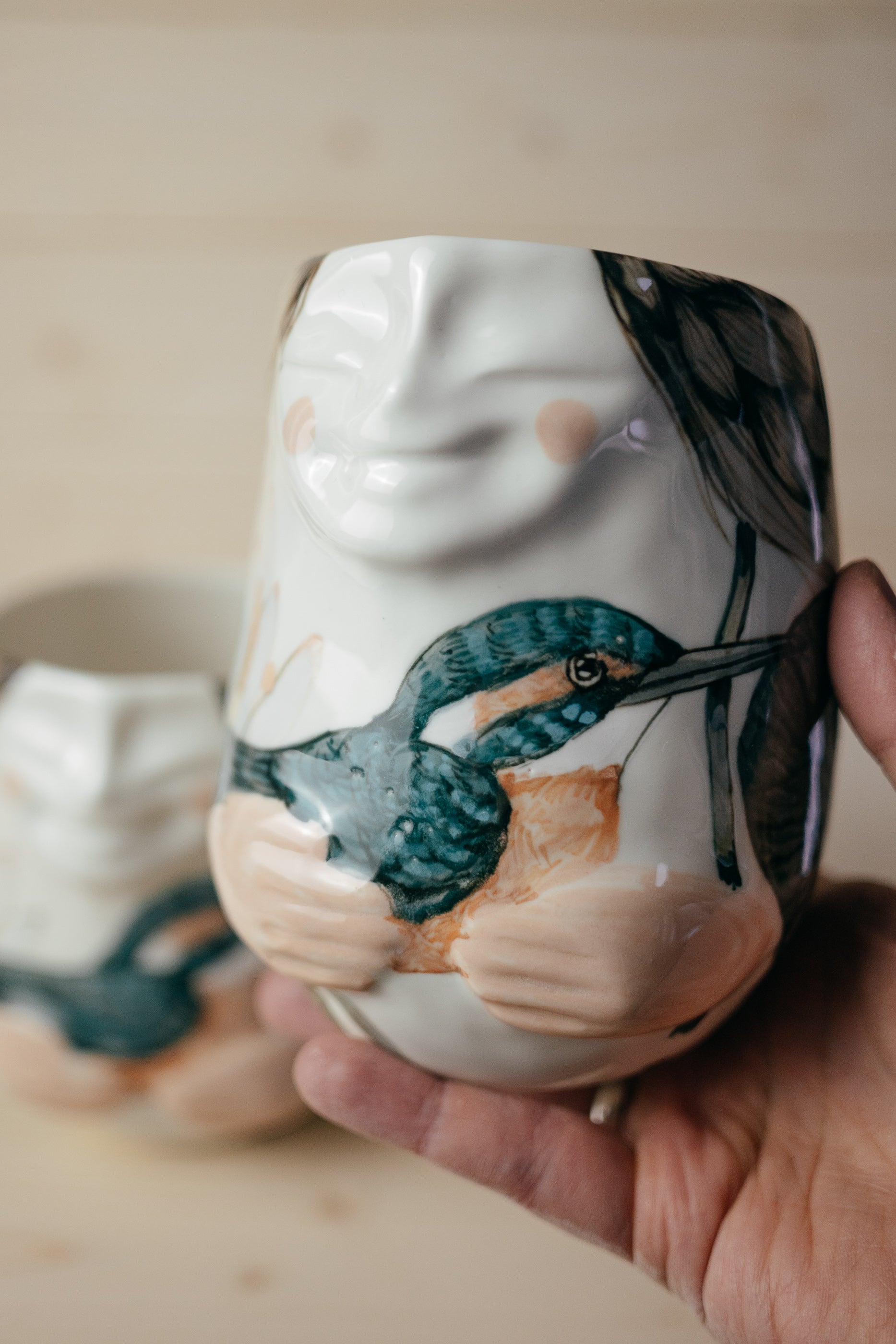 Kingfisher | Porcelain vase
